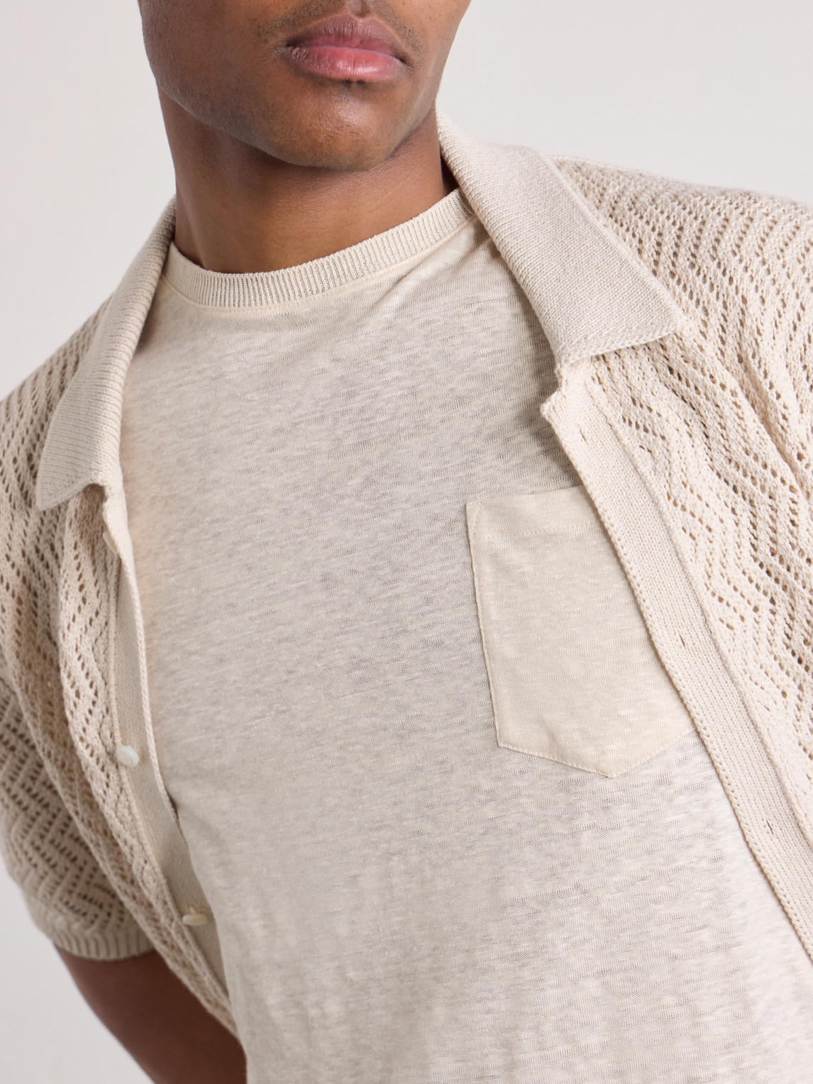 Purple Label - Linen-Jersey T-Shirt