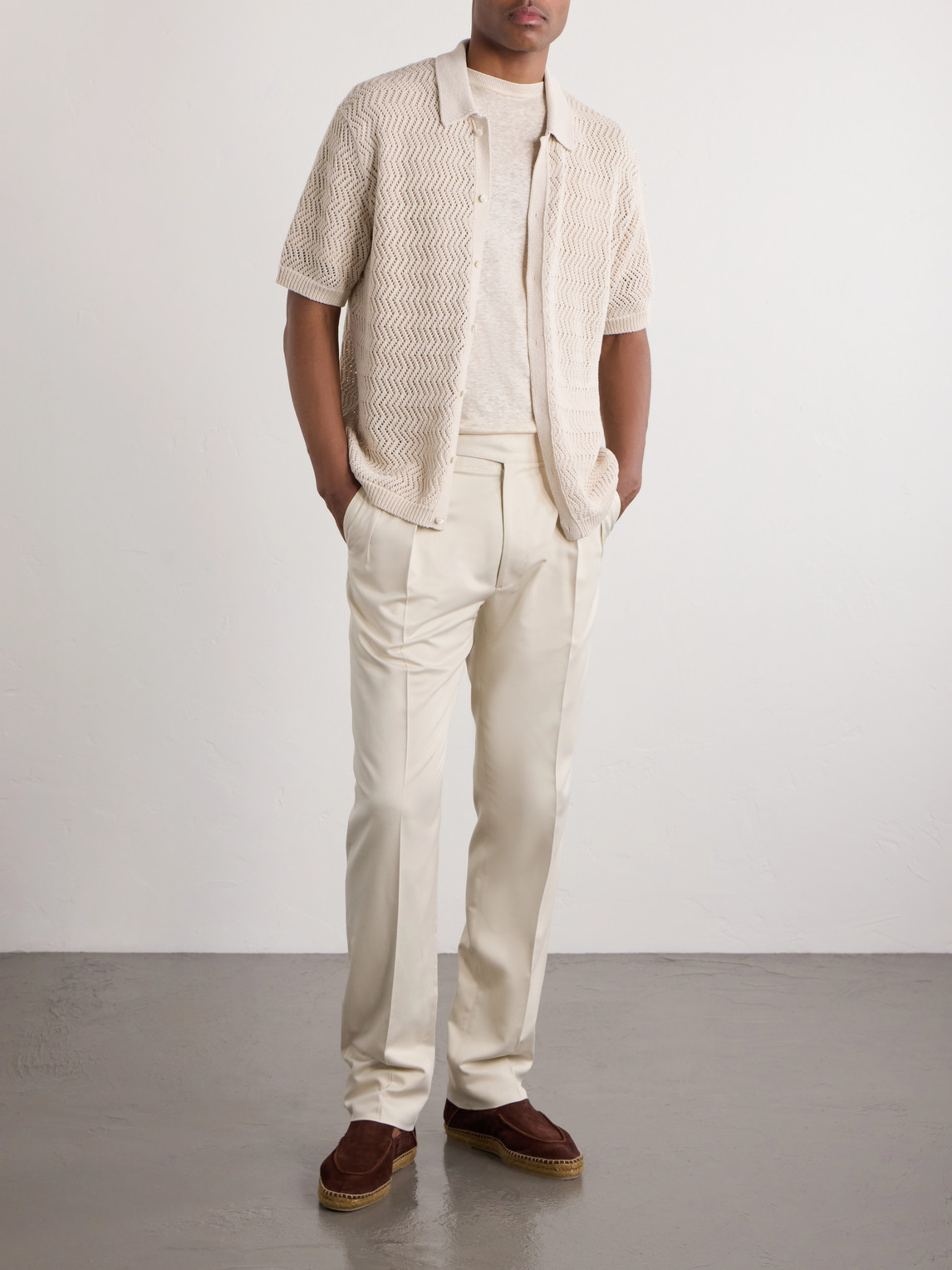 Purple Label - Linen-Jersey T-Shirt