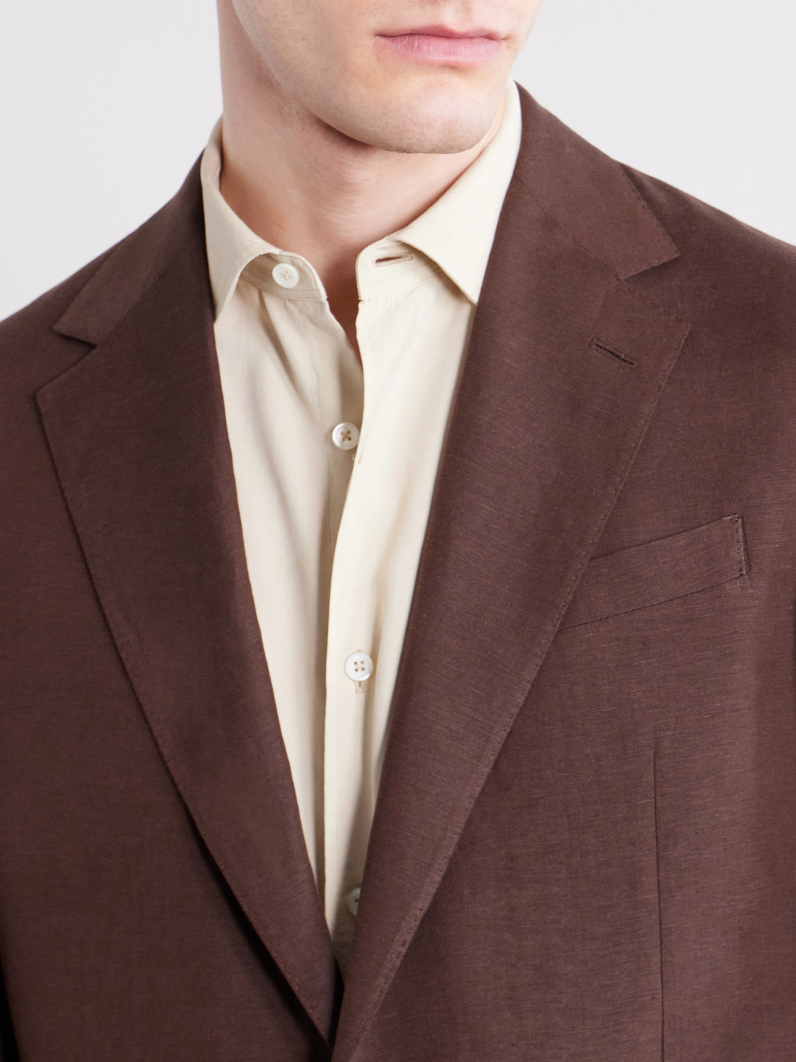 Purple Label - Silk And Linen-Blend Suit Jacket