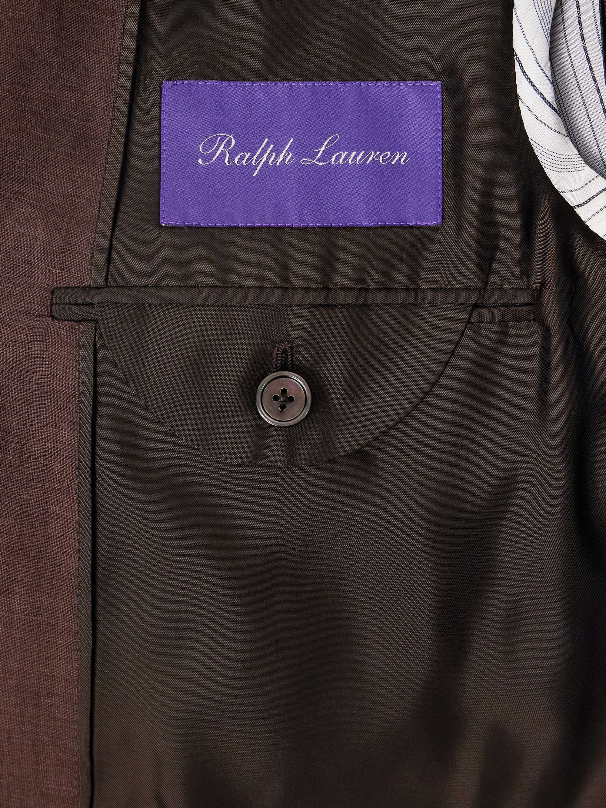 RALPH LAUREN PURPLE LABEL Silk and Linen-Blend Suit Jacket for Men