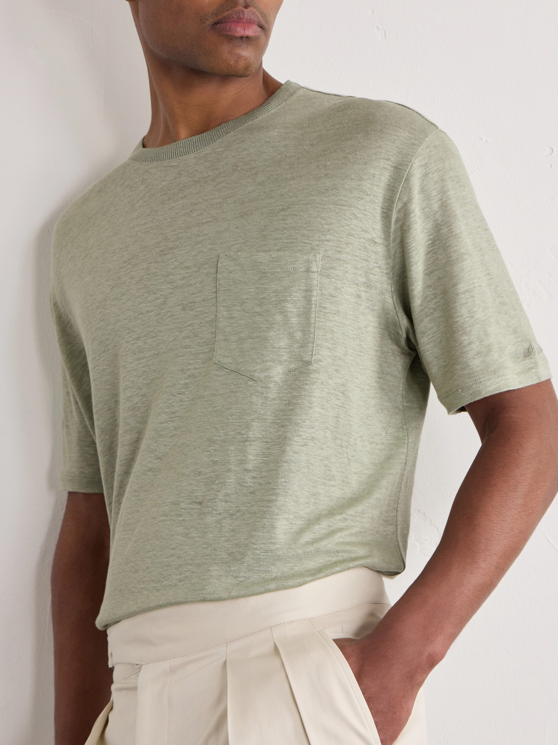 Purple Label - Linen-Jersey T-Shirt