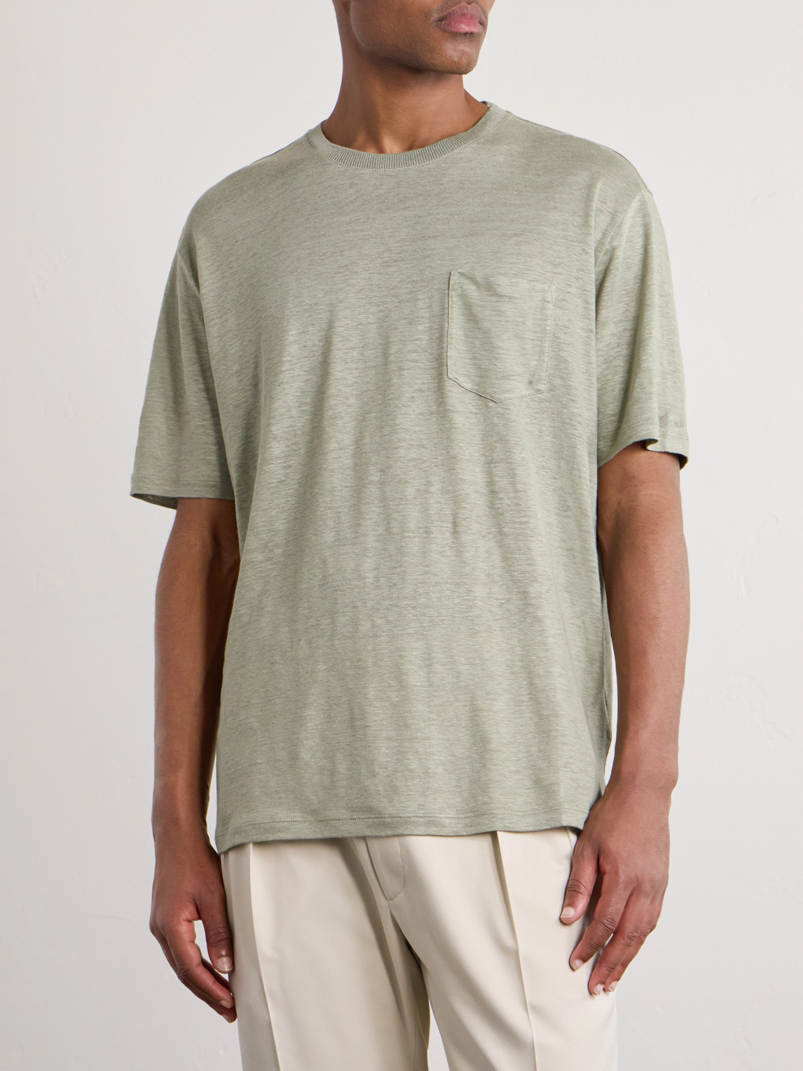 Purple Label - Linen-Jersey T-Shirt