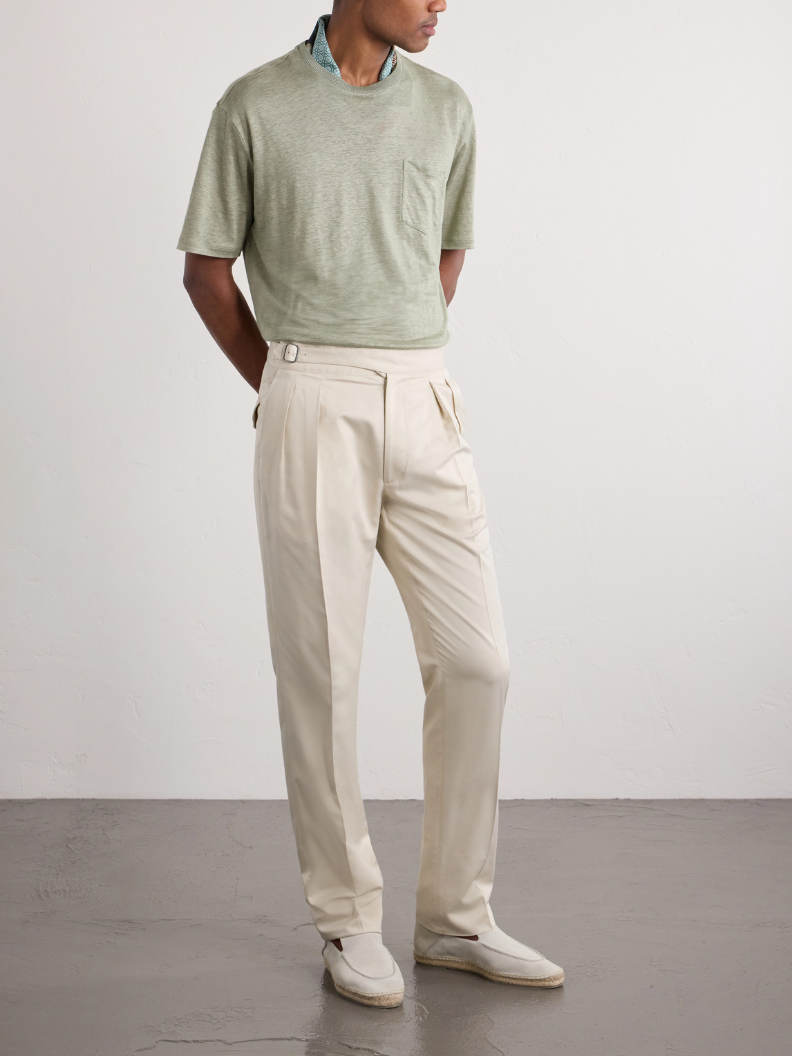 Purple Label - Linen-Jersey T-Shirt
