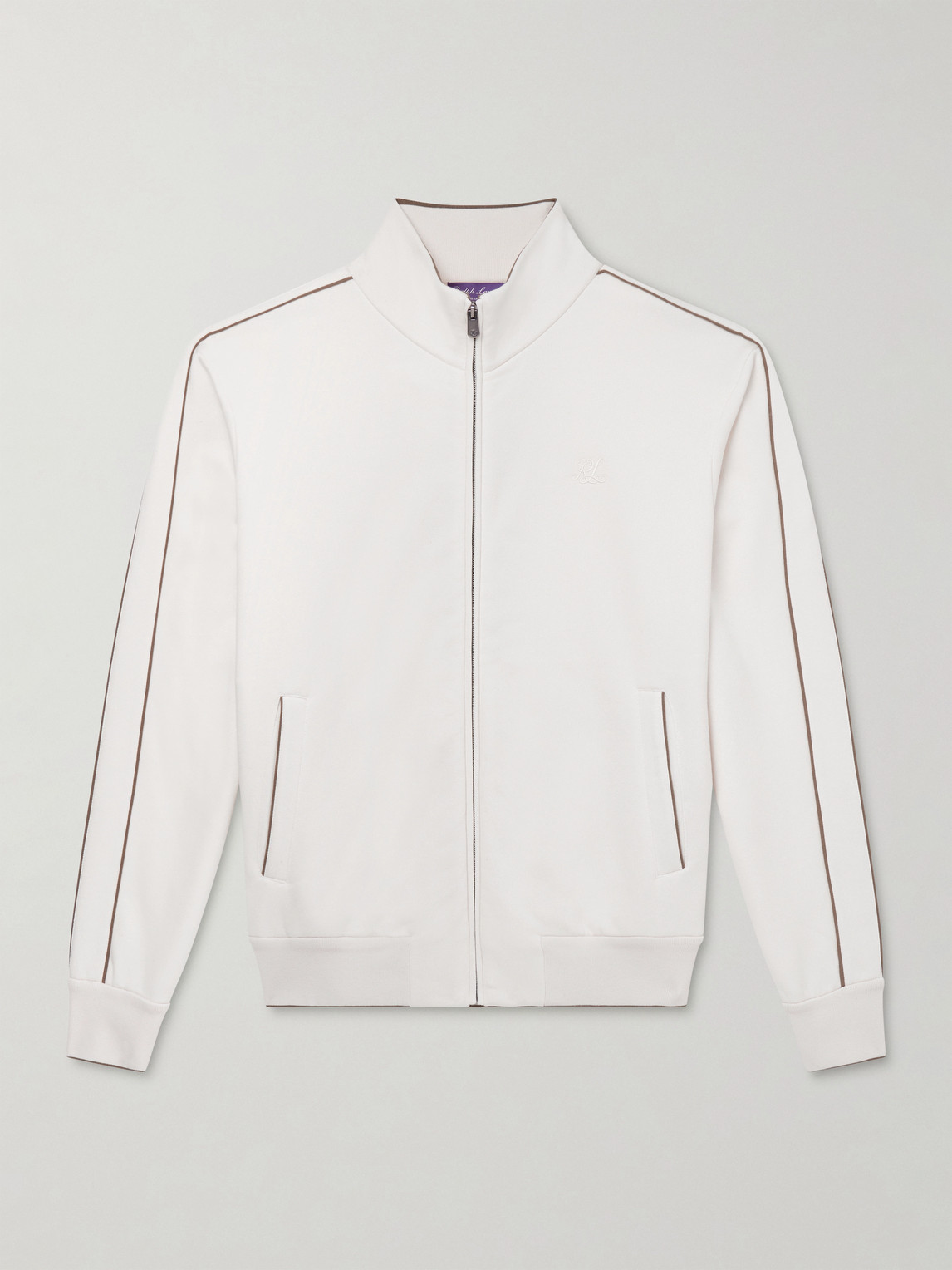 Ralph Lauren Purple Label Wimbledon Logo-Embroidered Cotton and Cashmere-Blend Sweater - Men | Thumbnail 6 Ralph Lauren Purple Label Wimbledon Logo-Embroidered Cotton and Cashmere-Blend Sweater - Men | Thumbnail 6