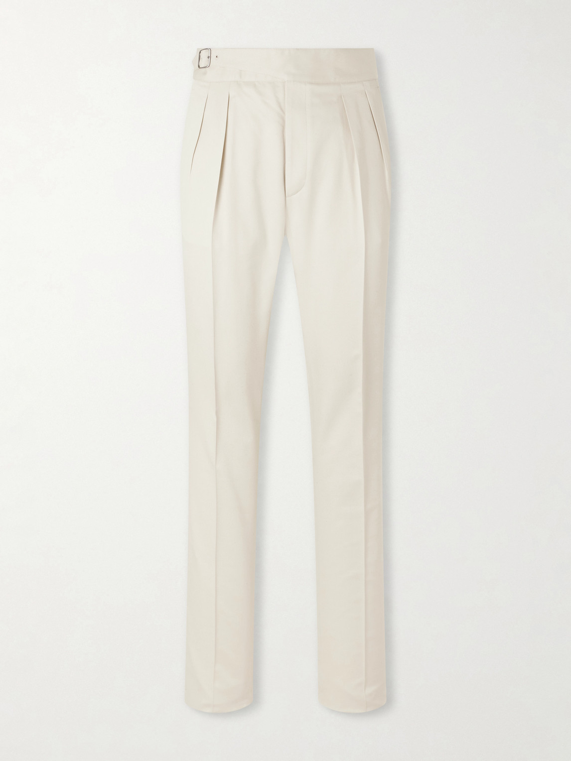 Ralph Lauren Purple Label Straight-Leg Pleated Silk-Gabardine Trousers UK/US 32