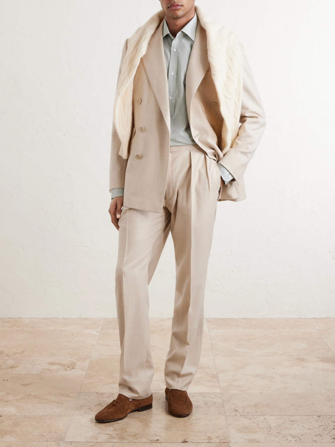 Purple Label - Cutaway-Collar Cotton-Poplin Shirt