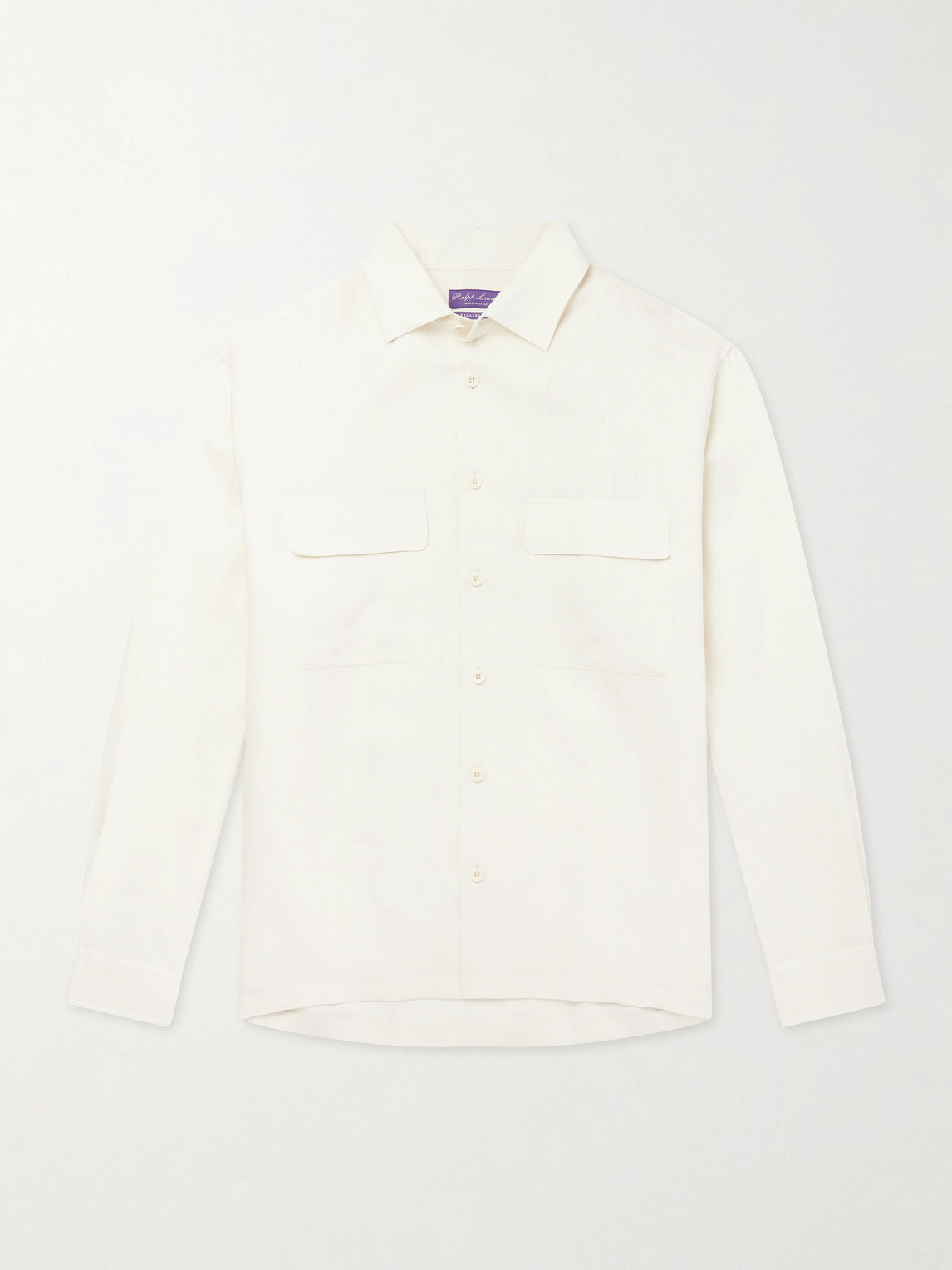 Ralph Lauren Purple Label Checked Linen Shirten