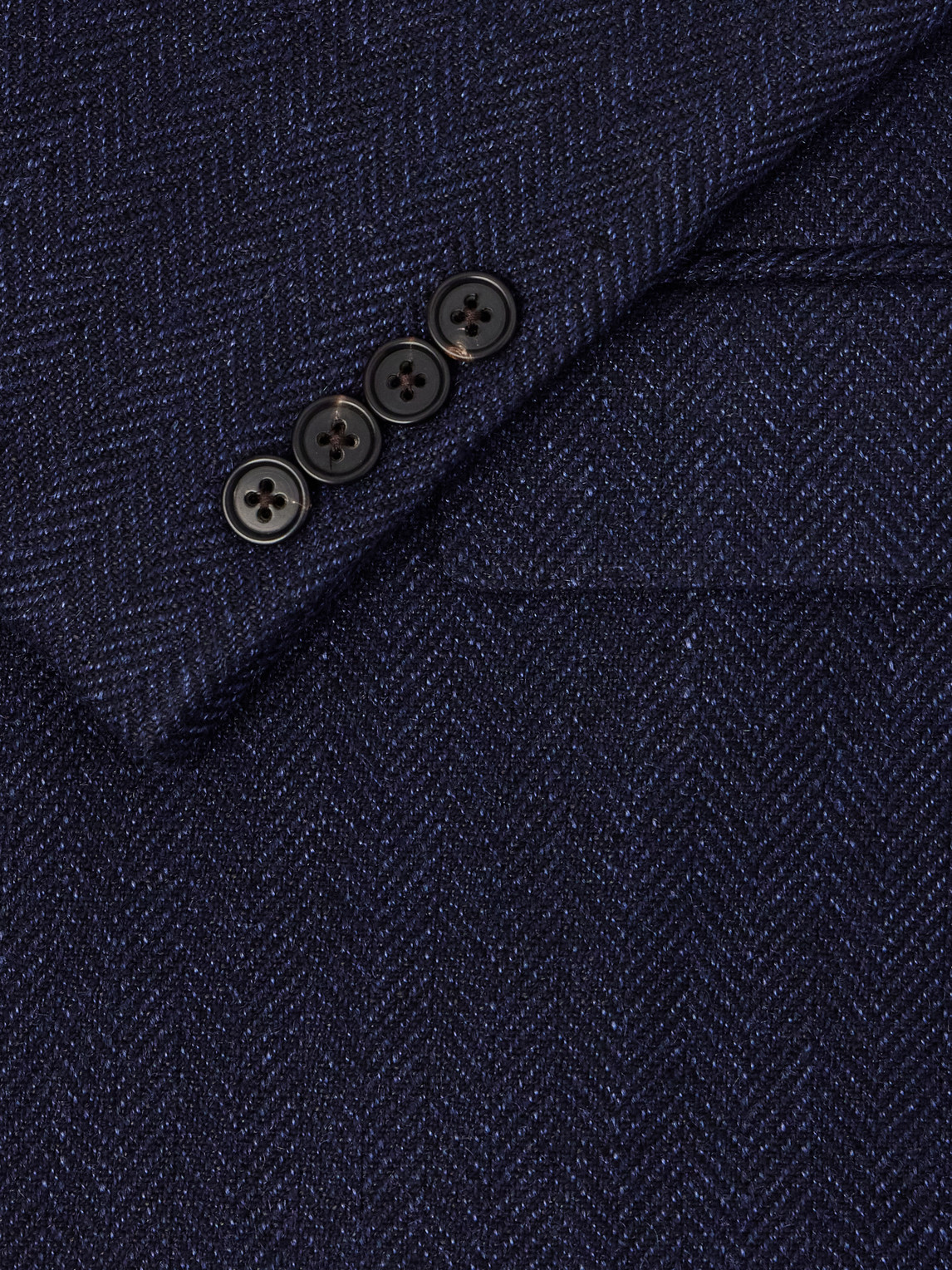 Purple Label - Herringbone Cotton, Silk And Linen-Blend Blazer