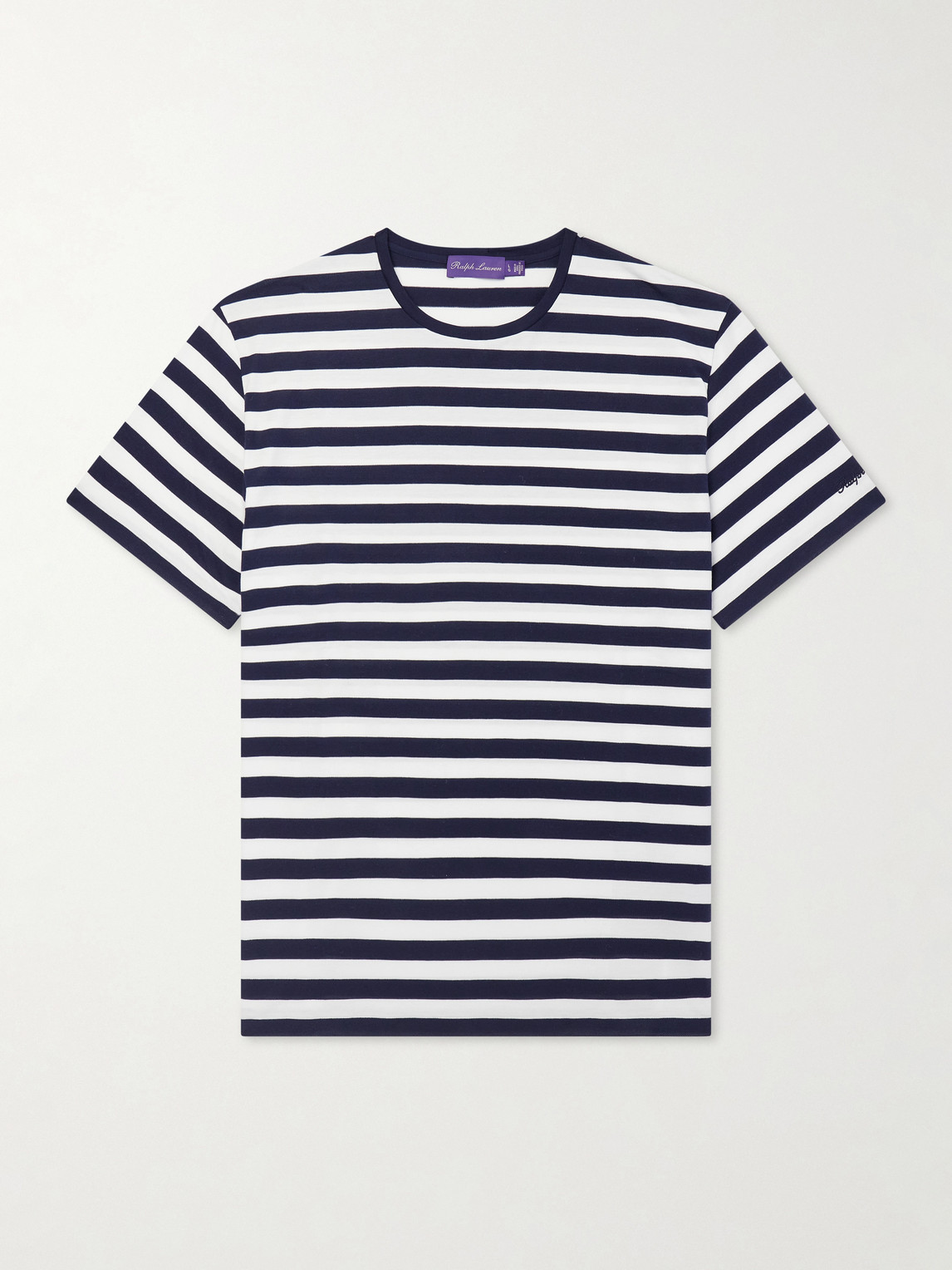 Ralph Lauren Purple Label Striped Cotton T-Shirt - Men