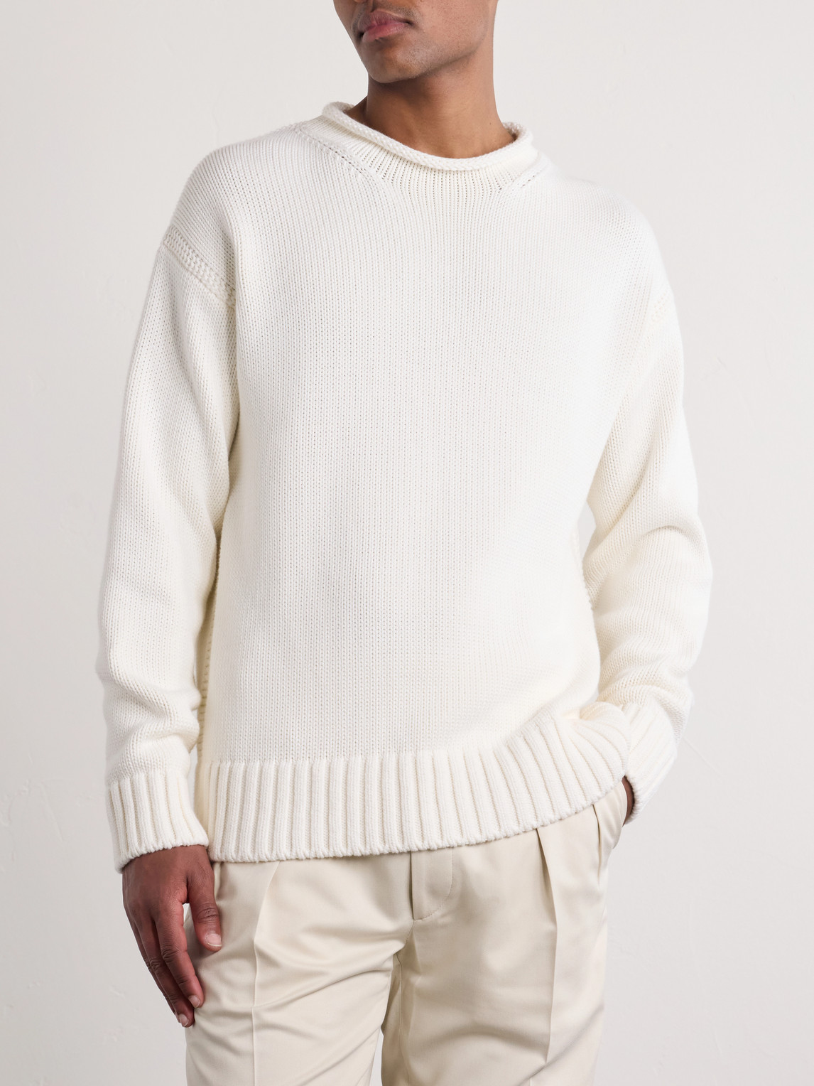 Purple Label - Knitted Cotton Sweater