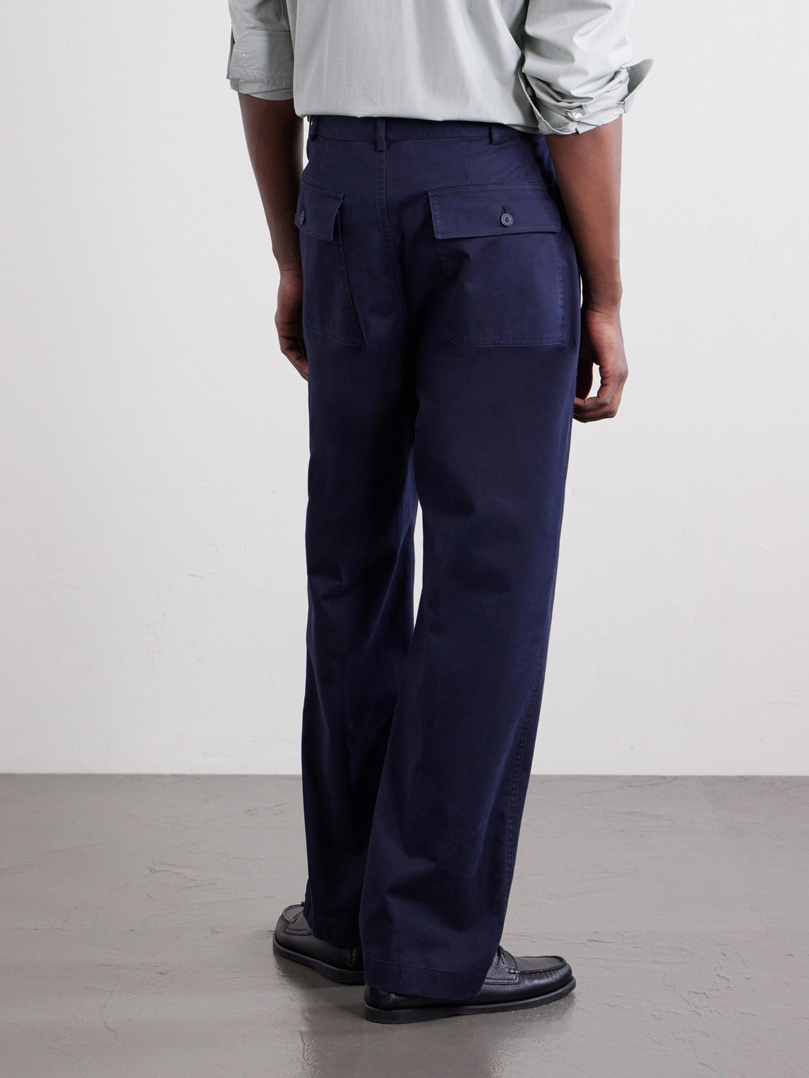 Purple Label - Straight-Leg Cotton-Blend Twill Trousers