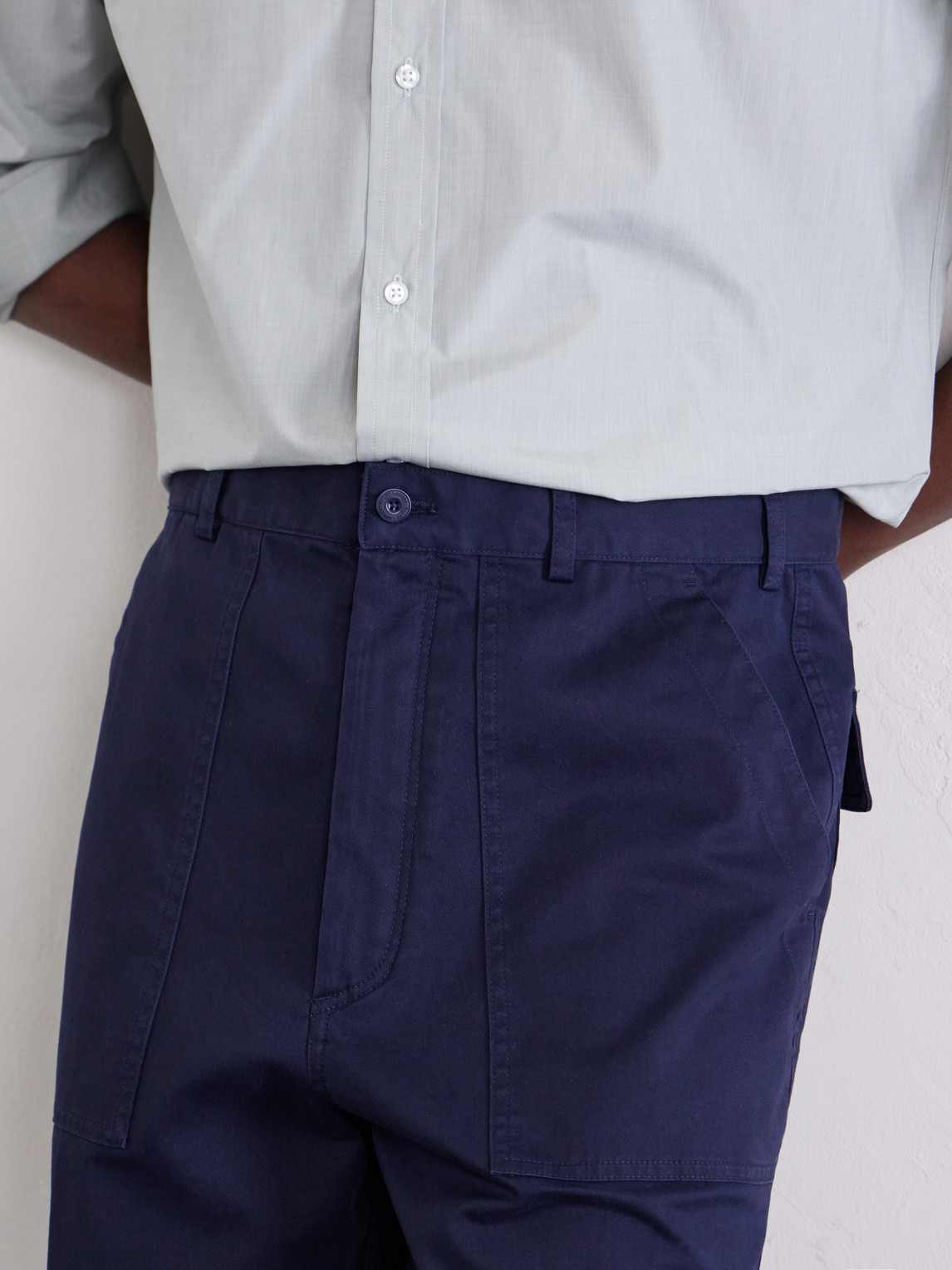 Purple Label - Straight-Leg Cotton-Blend Twill Trousers