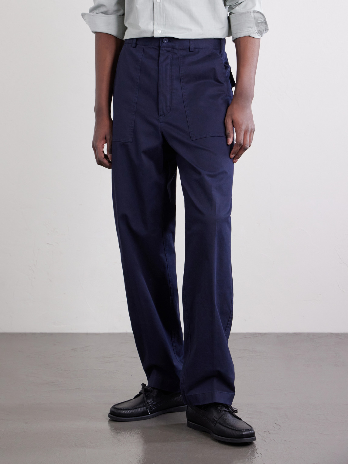 Purple Label - Straight-Leg Cotton-Blend Twill Trousers
