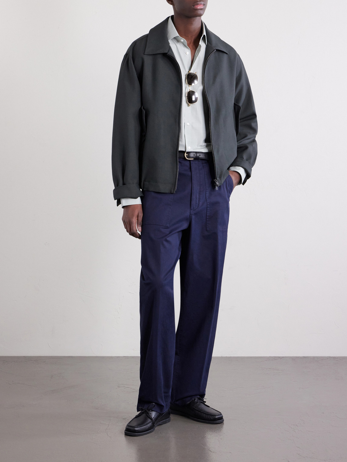 Purple Label - Straight-Leg Cotton-Blend Twill Trousers