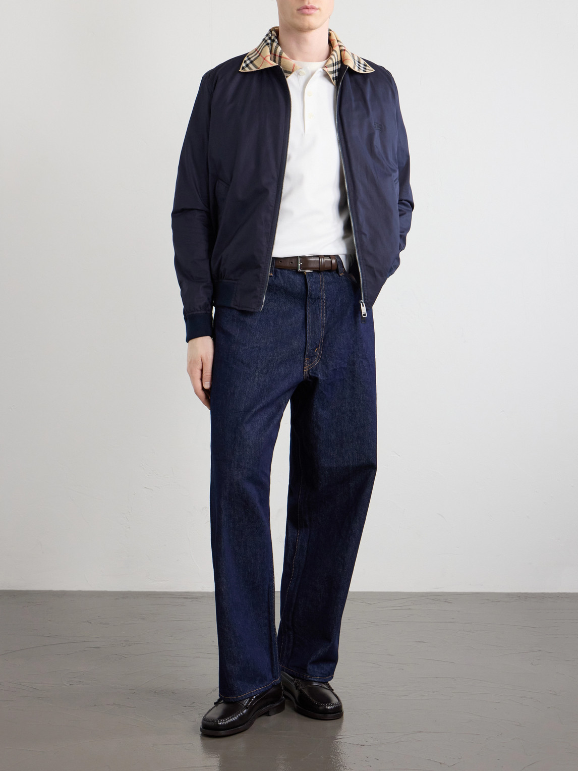 Checked Cotton-Piqué Polo Shirt