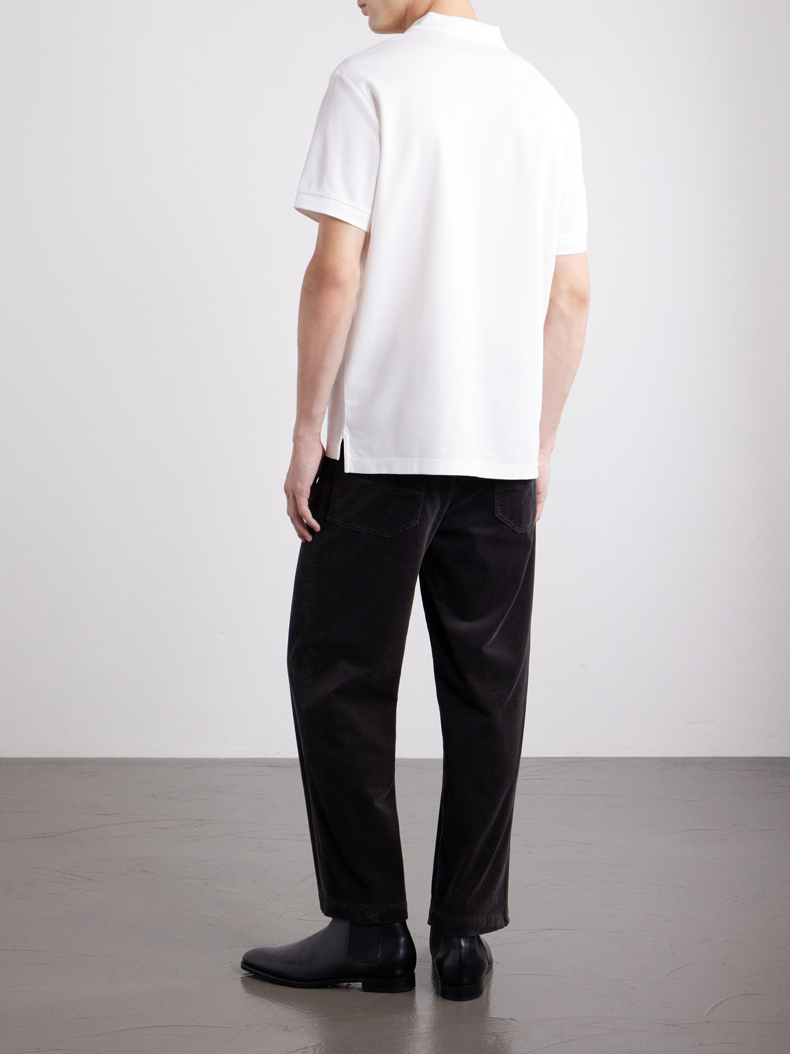 Eddie Logo-Embroidered Cotton-Piqué Polo Shirt