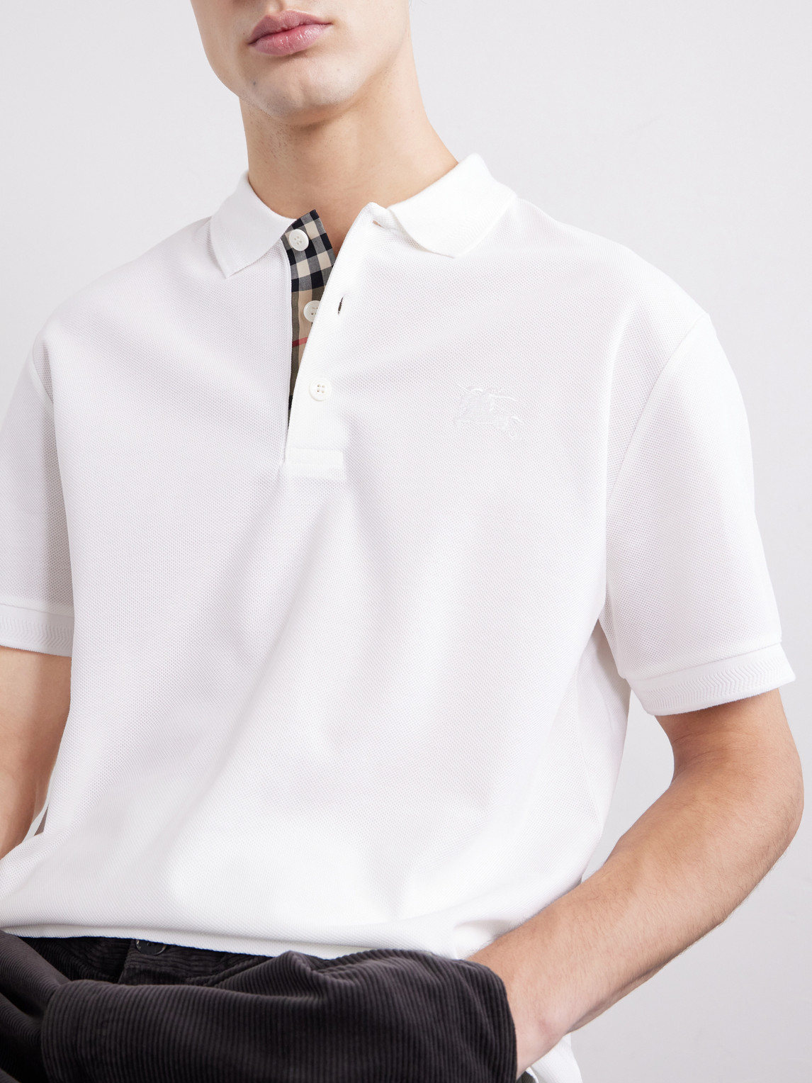 Eddie Logo-Embroidered Cotton-Piqué Polo Shirt