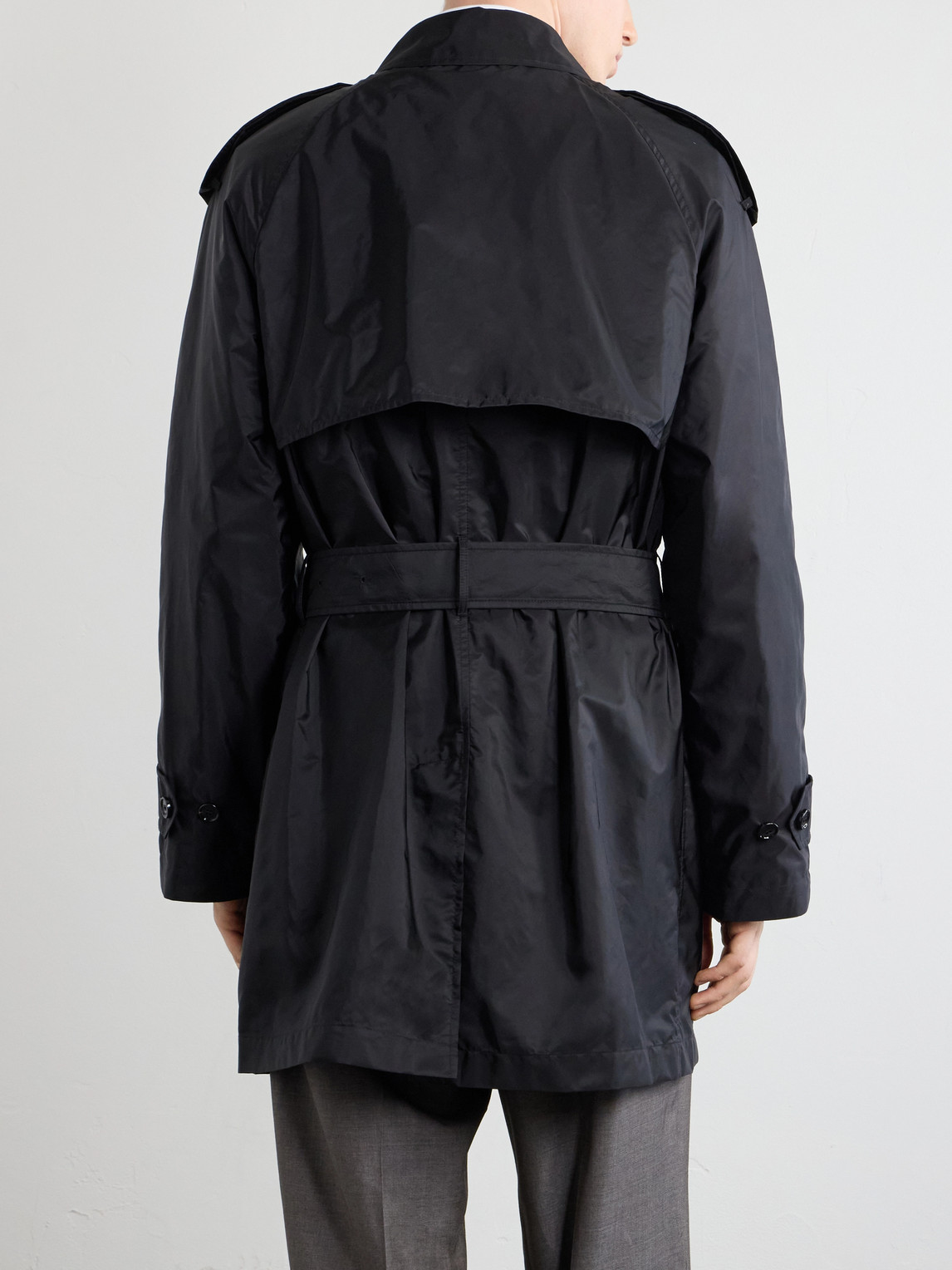 Belted Shell Trench Coat