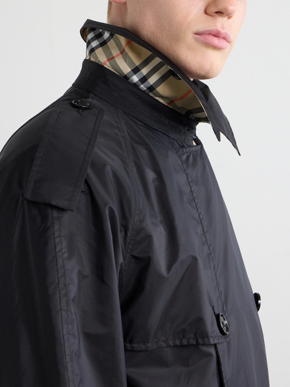 Belted Shell Trench Coat