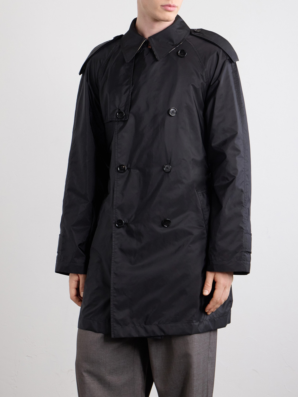 Belted Shell Trench Coat