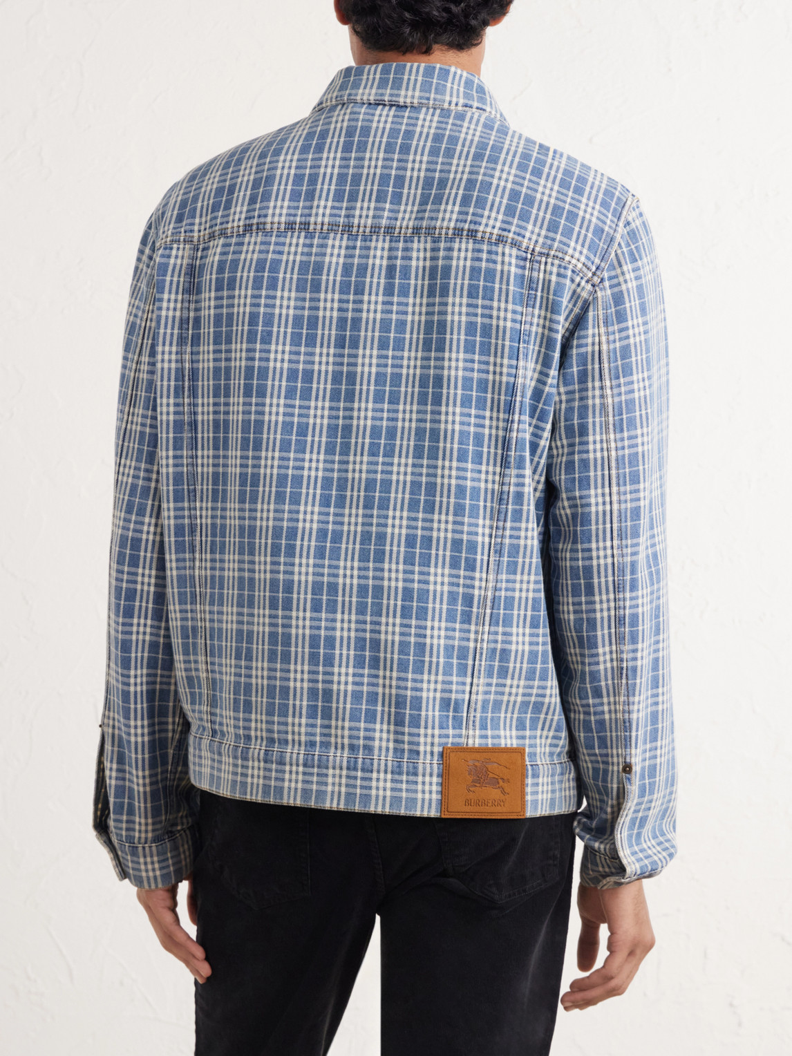 Checked Denim Jacket