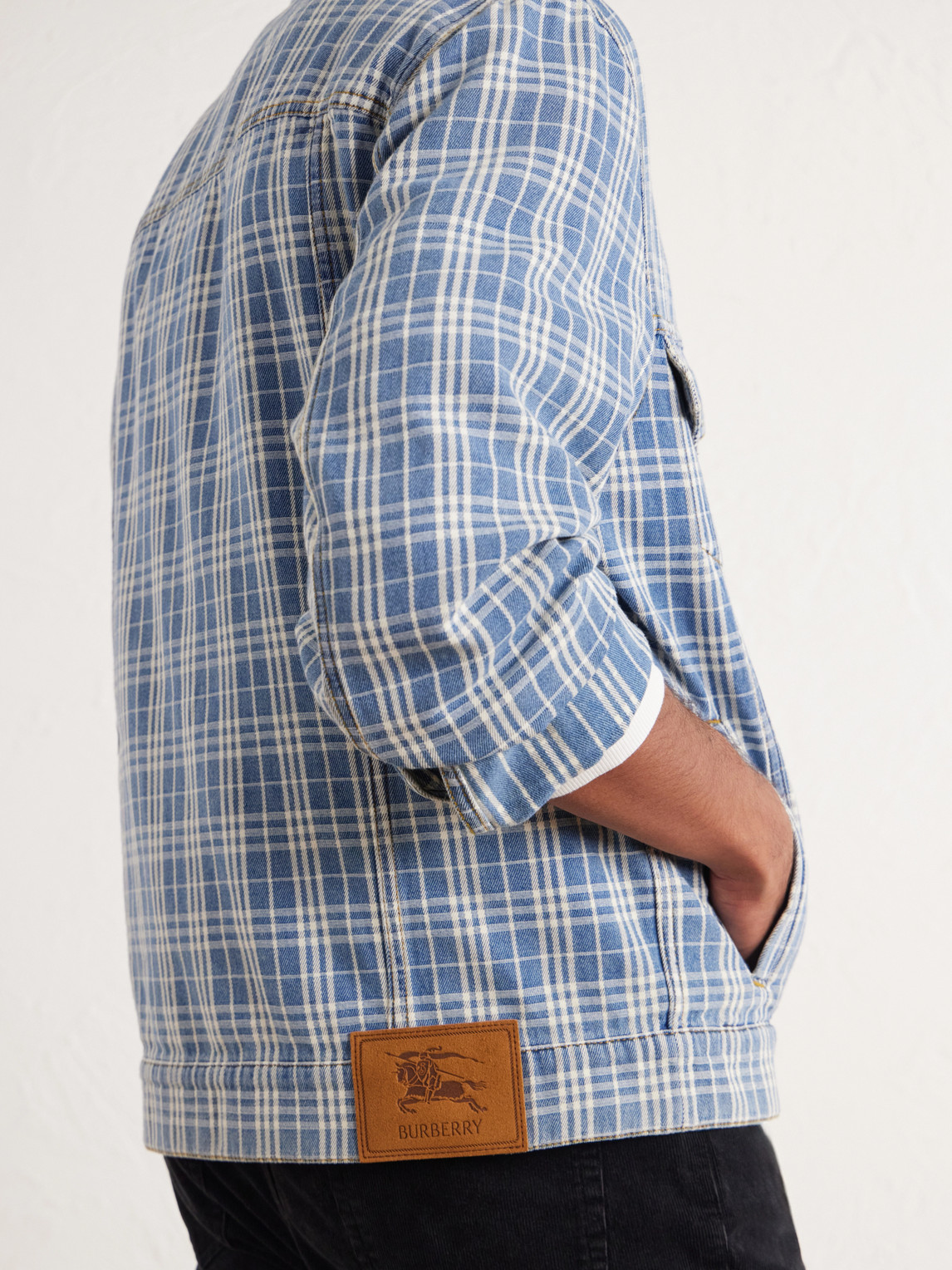 Checked Denim Jacket