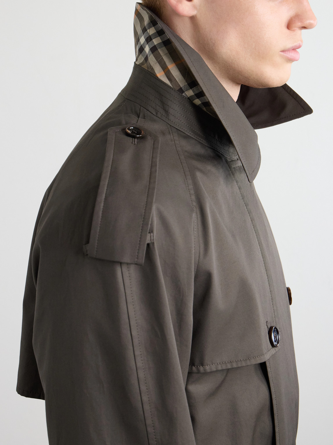 Belted Cotton-Gabardine Trench Coat