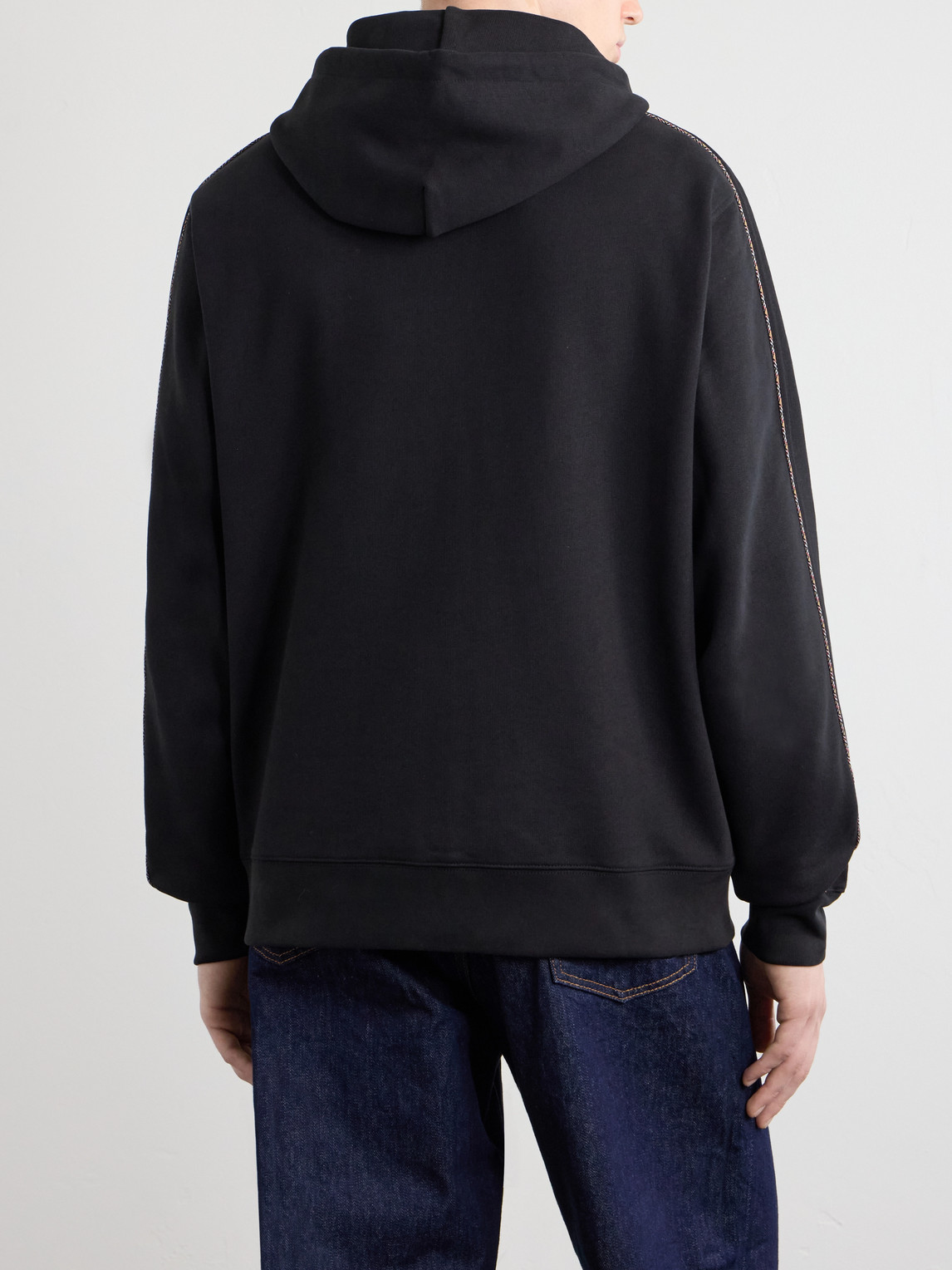 Logo-Embroidered Cotton-Jersey Zip-Up Hoodie