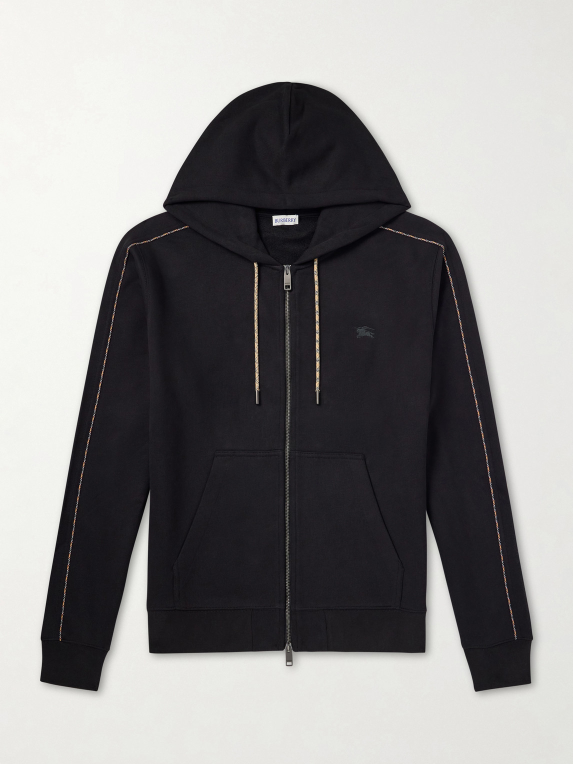 Burberry Logo-Embroidered Cotton-Jersey Zip-Up Hoodie - Men | Thumbnail 6 Burberry Logo-Embroidered Cotton-Jersey Zip-Up Hoodie - Men | Thumbnail 6