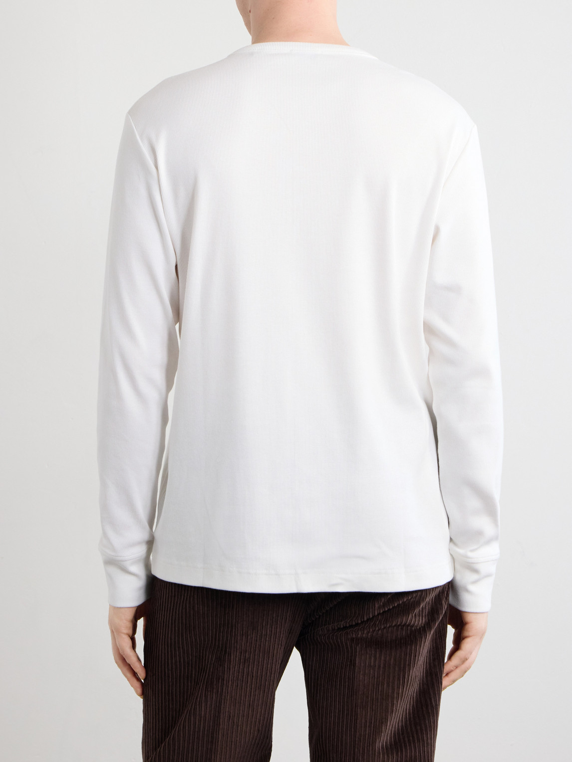 Logo-Embroidered Ribbed Cotton-Blend Jersey T-Shirt