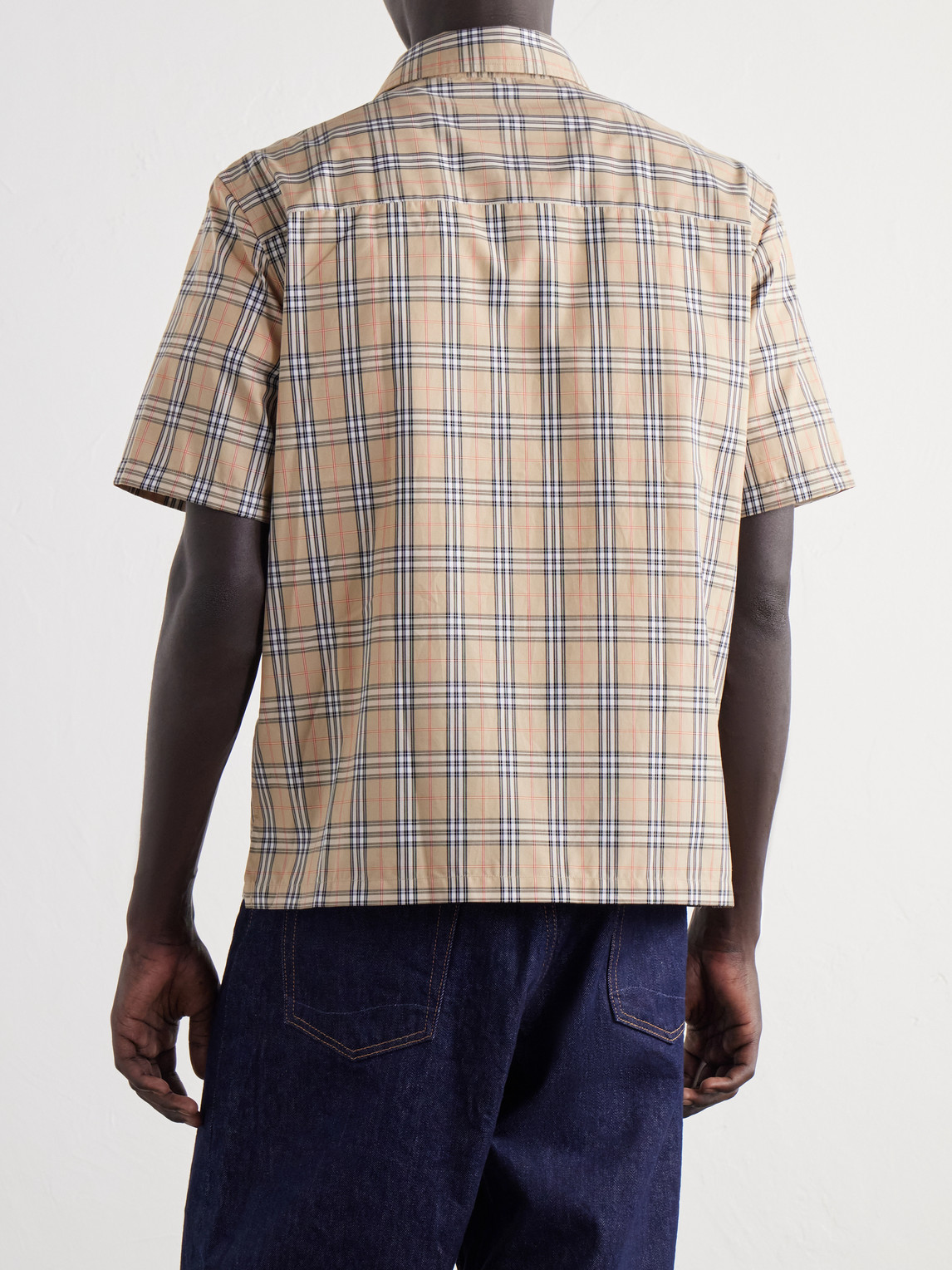 Checked Cotton-Poplin Shirt
