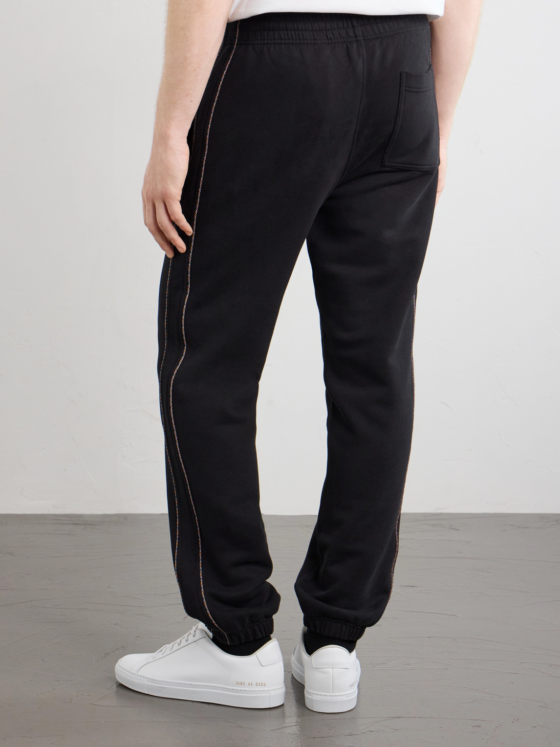 Tapered Checked Cotton-Jersey Sweatpants