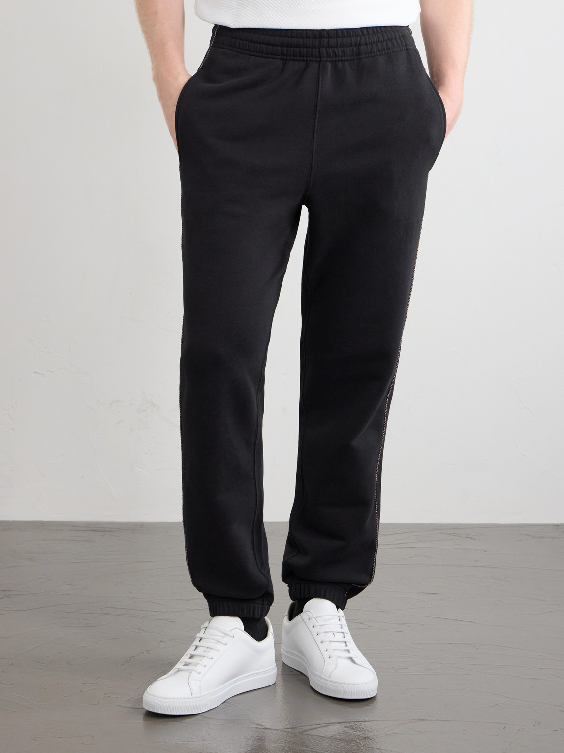 Tapered Checked Cotton-Jersey Sweatpants