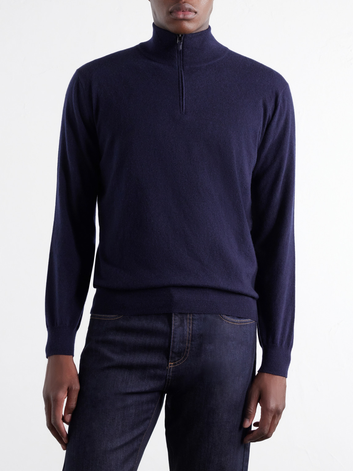 Cashmere Half-Zip Sweater