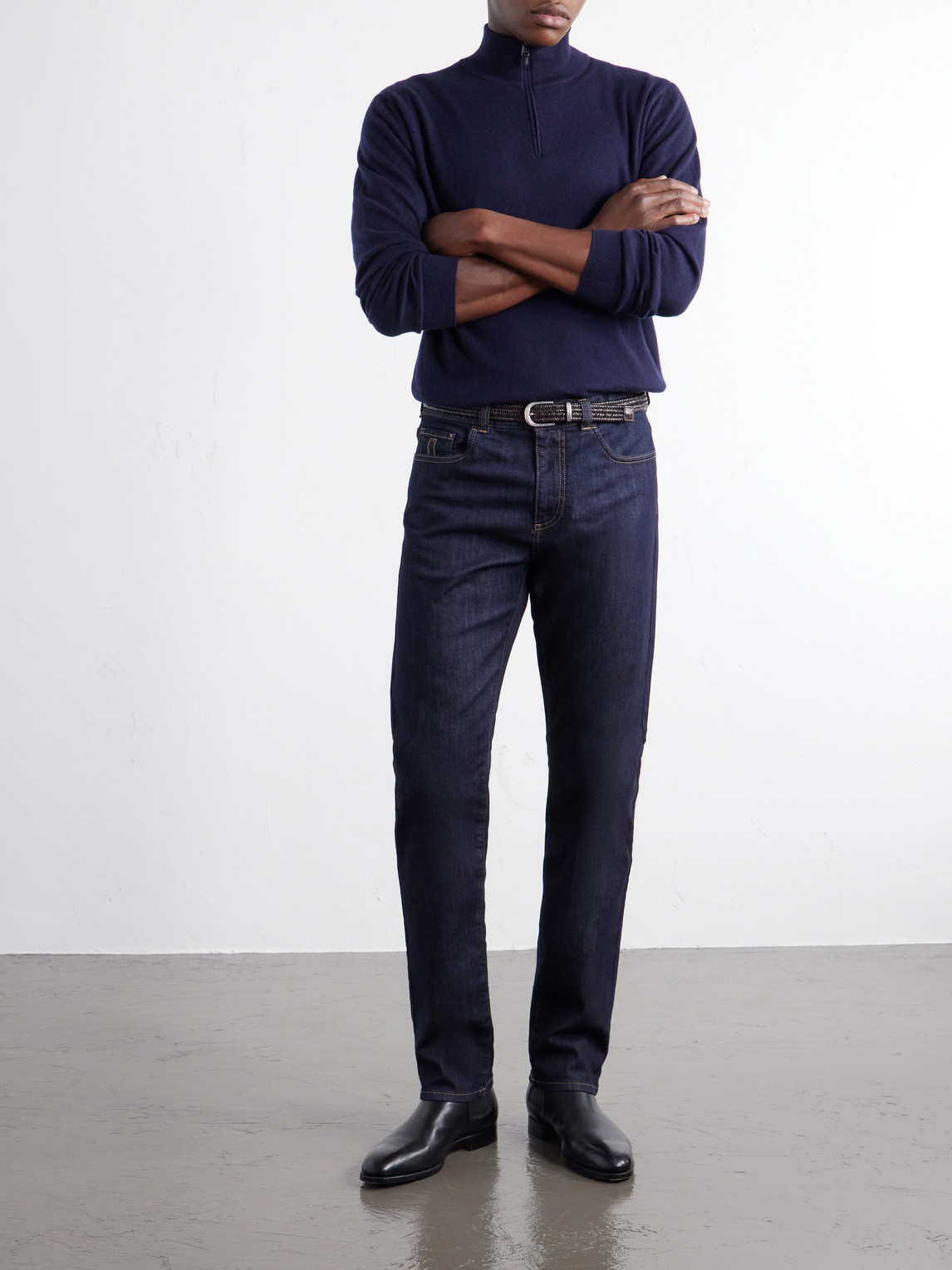 Cashmere Half-Zip Sweater