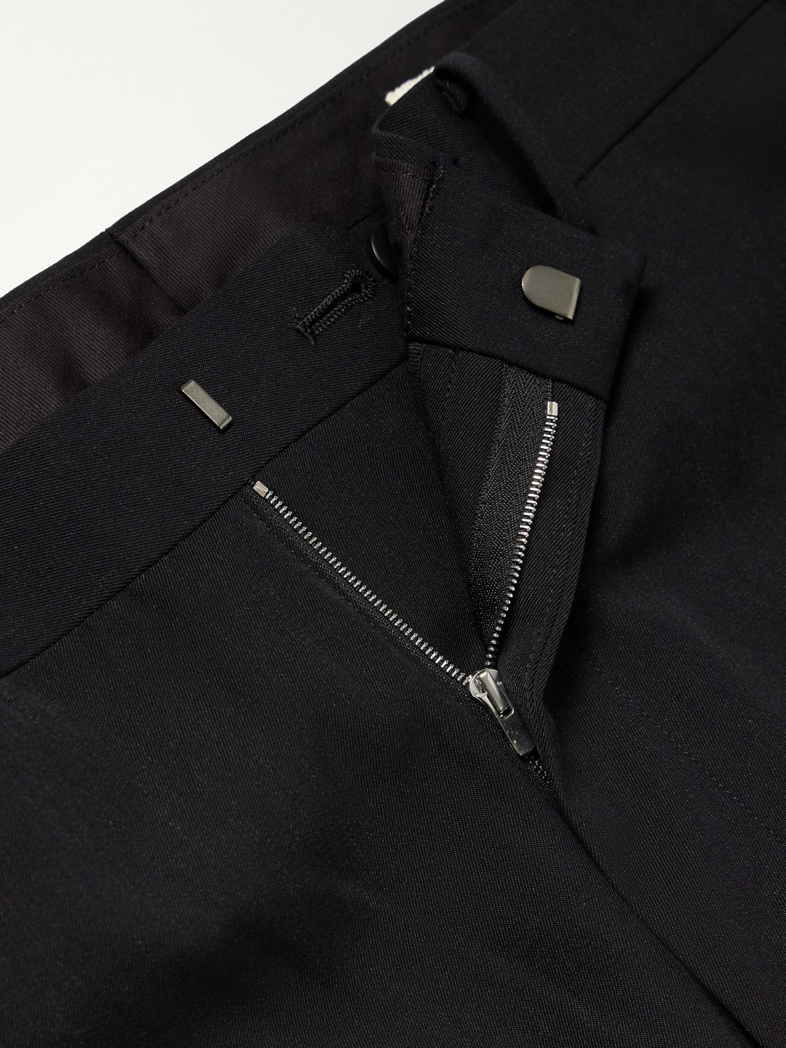 Straight-Leg Wool-Gabardine Trousers