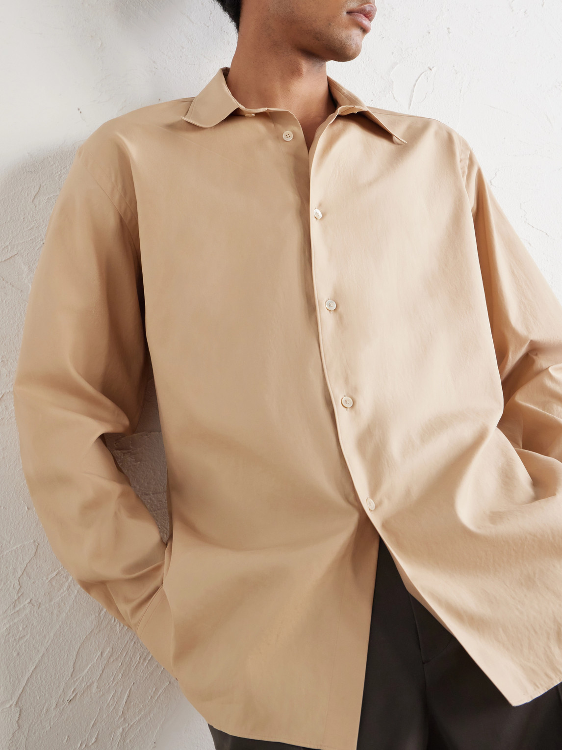 Finx Cotton-Poplin Shirt