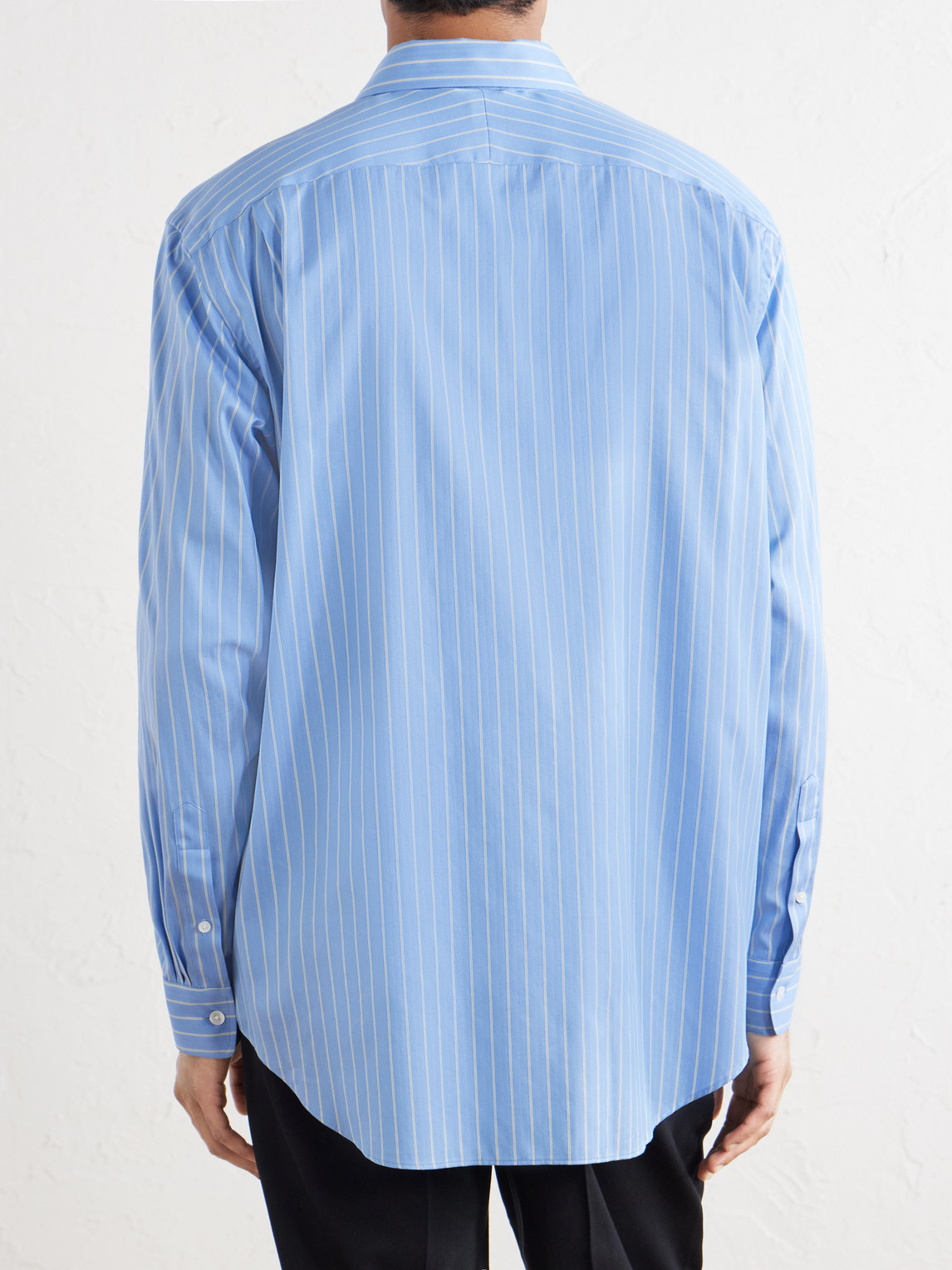 Striped Cotton And Silk-Blend Shirt