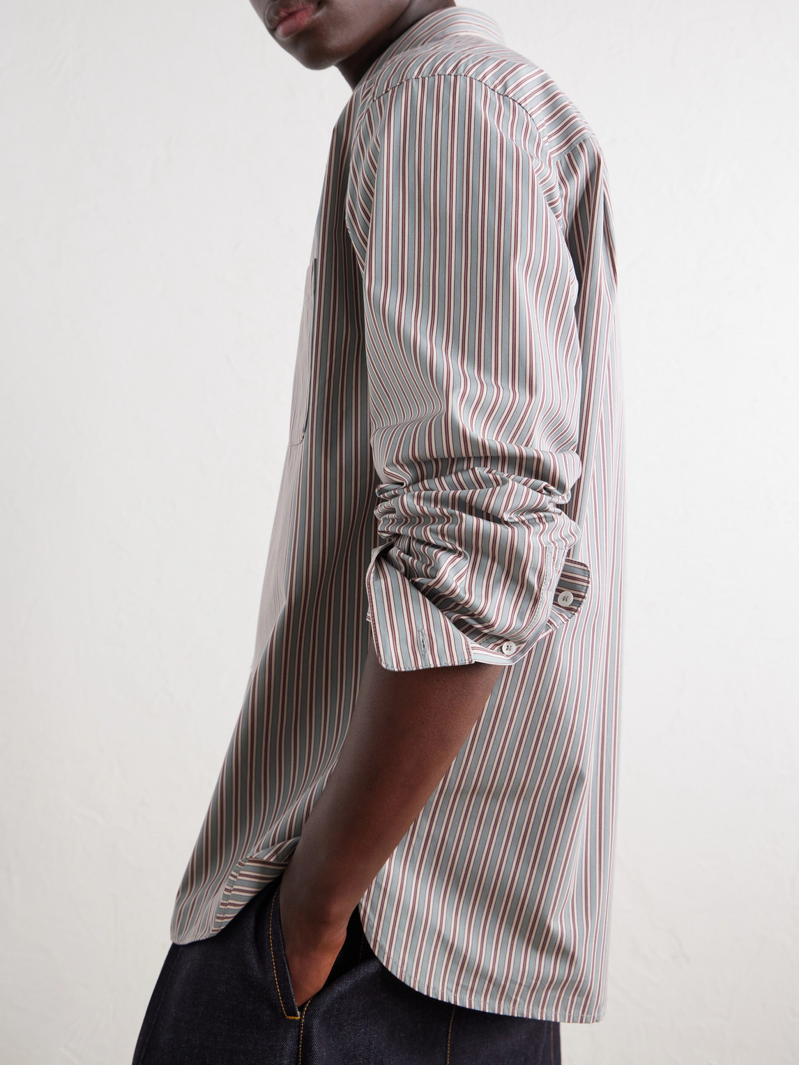 A.P.C. - Malo Striped Cotton-Poplin Shirt