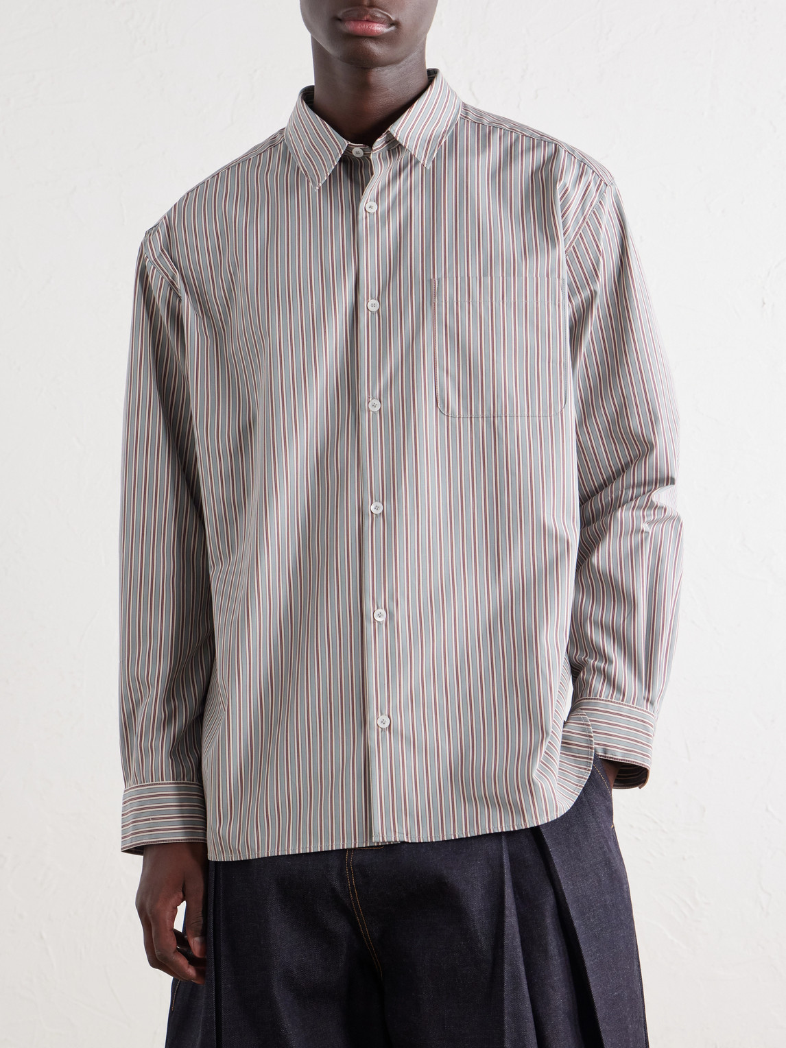 A.P.C. - Malo Striped Cotton-Poplin Shirt