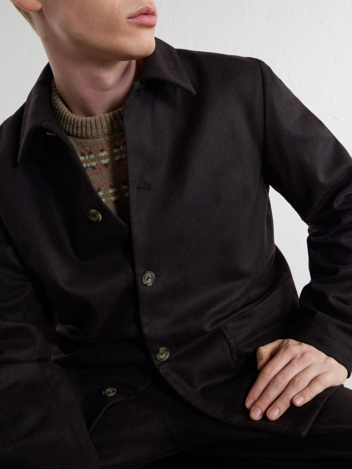 A.P.C. - Brest Wool-Blend Twill Blouson Jacket