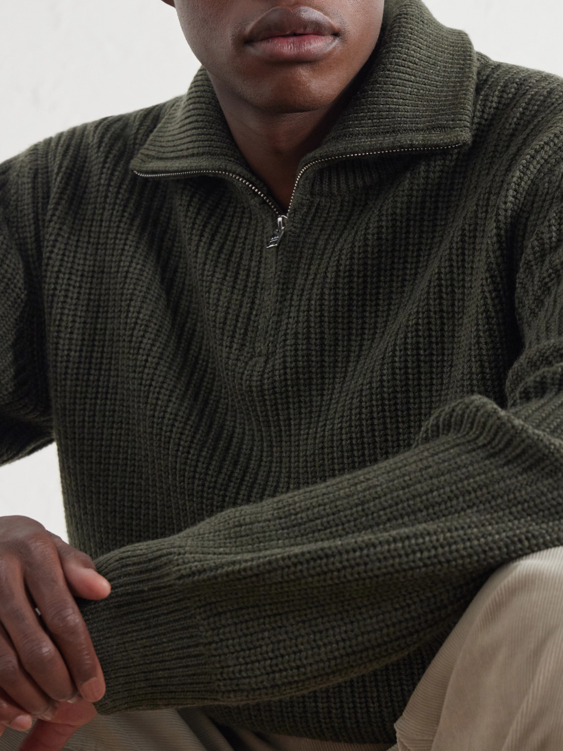 A.P.C. - Virgin Wool Half-Zip Sweater