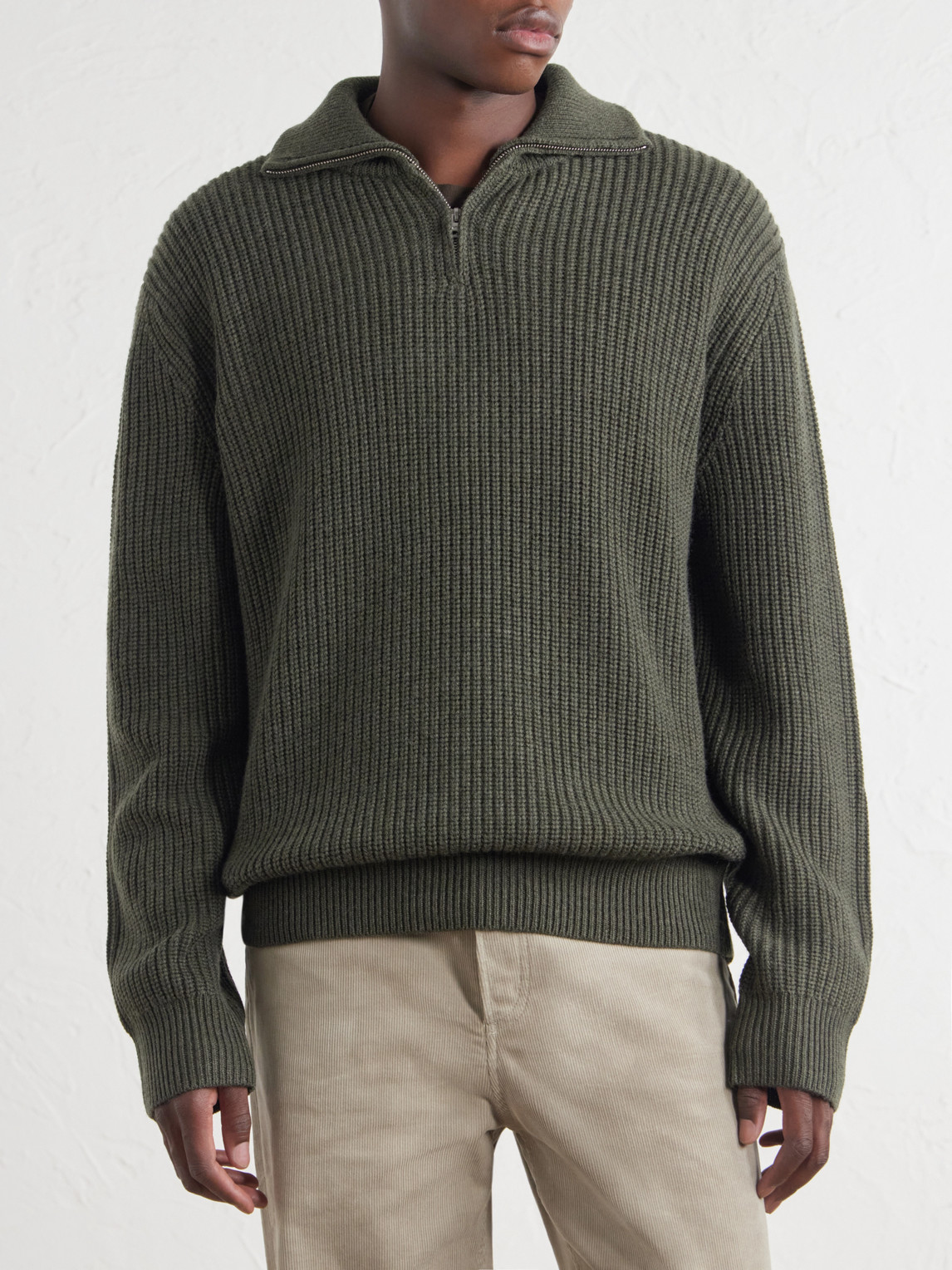 A.P.C. - Virgin Wool Half-Zip Sweater