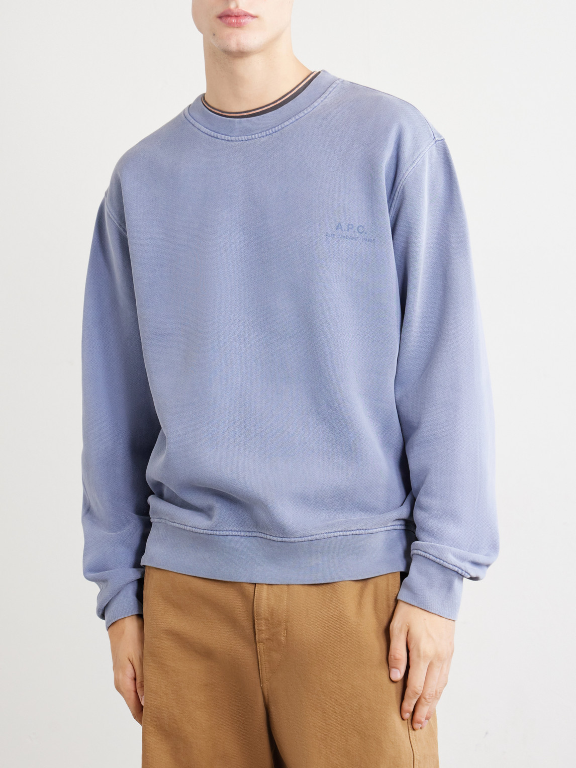 A.P.C. - Fernando Logo-Print Cotton-Jersey Sweatshirt
