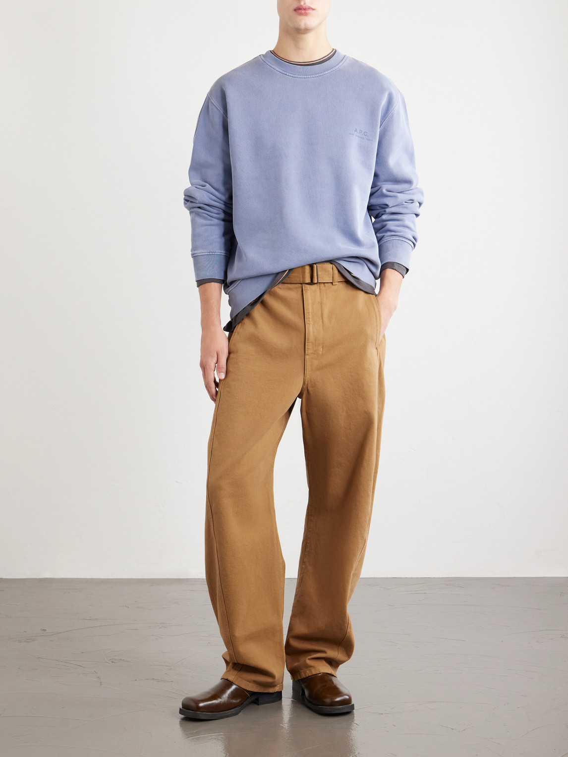 A.P.C. - Fernando Logo-Print Cotton-Jersey Sweatshirt