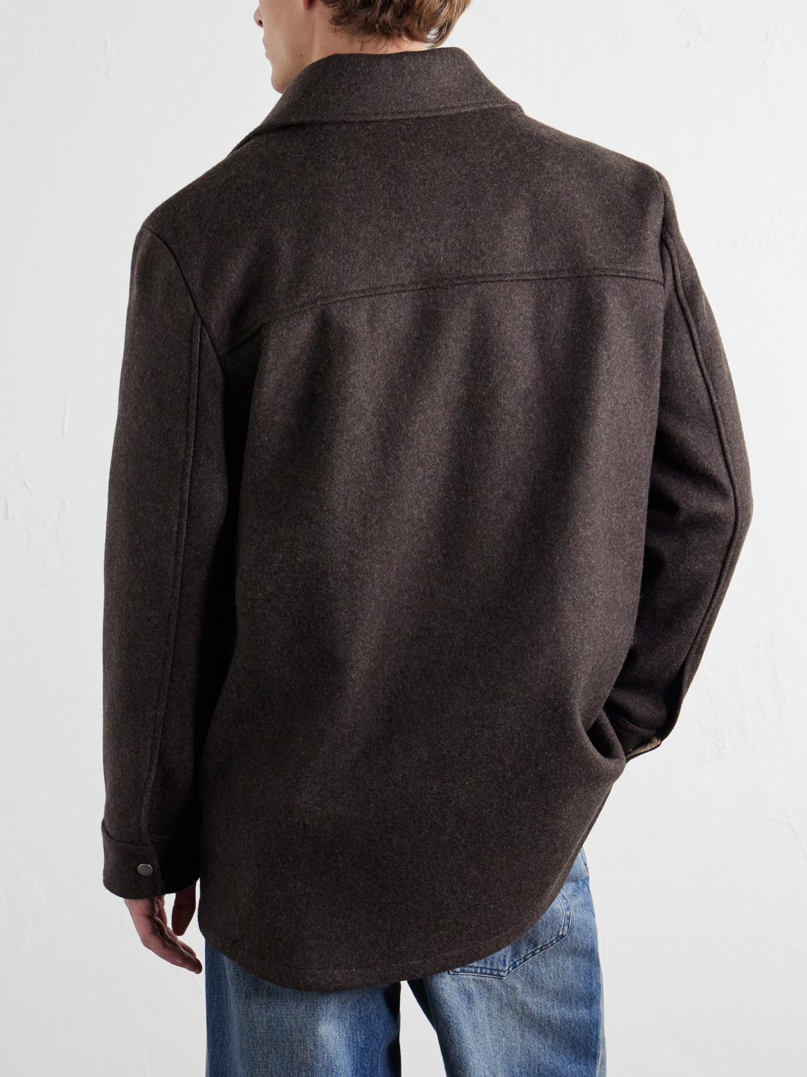 A.P.C. - Marcel Wool-Blend Felt Overshirt