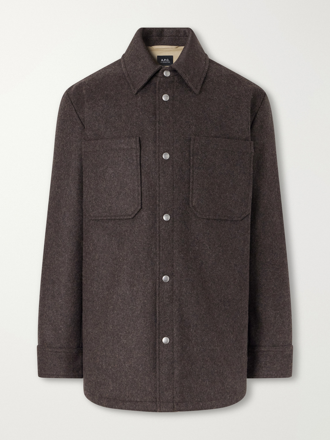 A.P.C. - Marcel Wool-Blend Felt Overshirt
