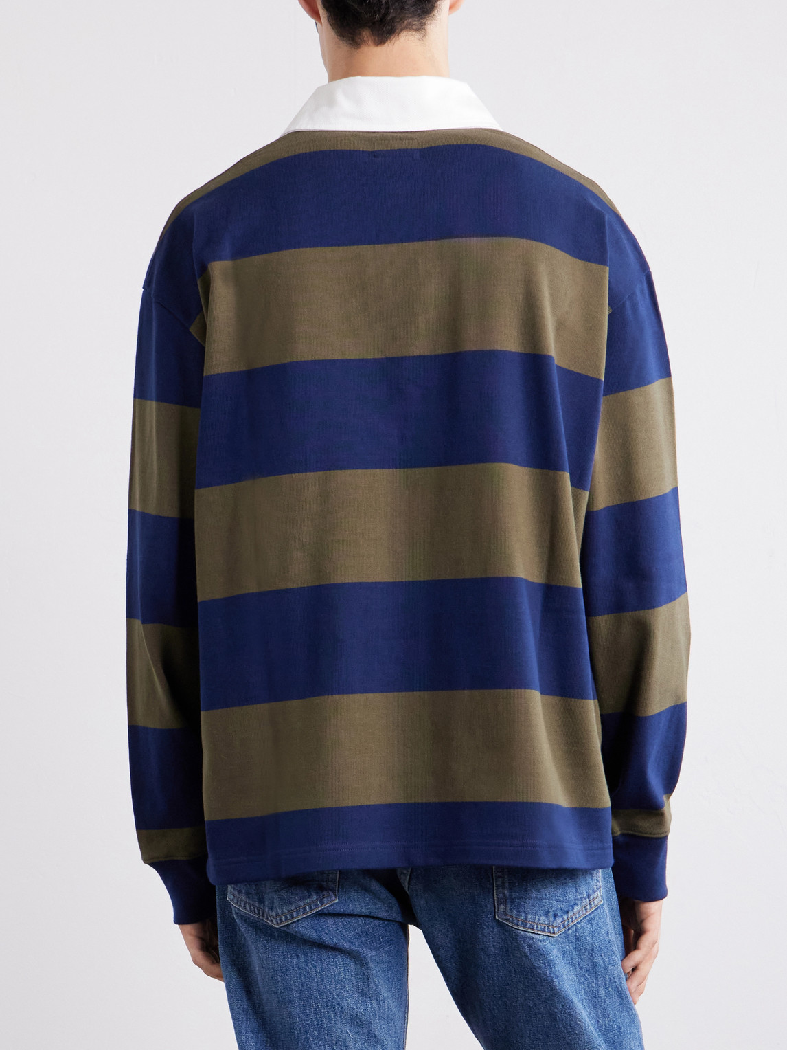 A.P.C. - Isaac Logo-Embroidered Striped Cotton Polo Shirt
