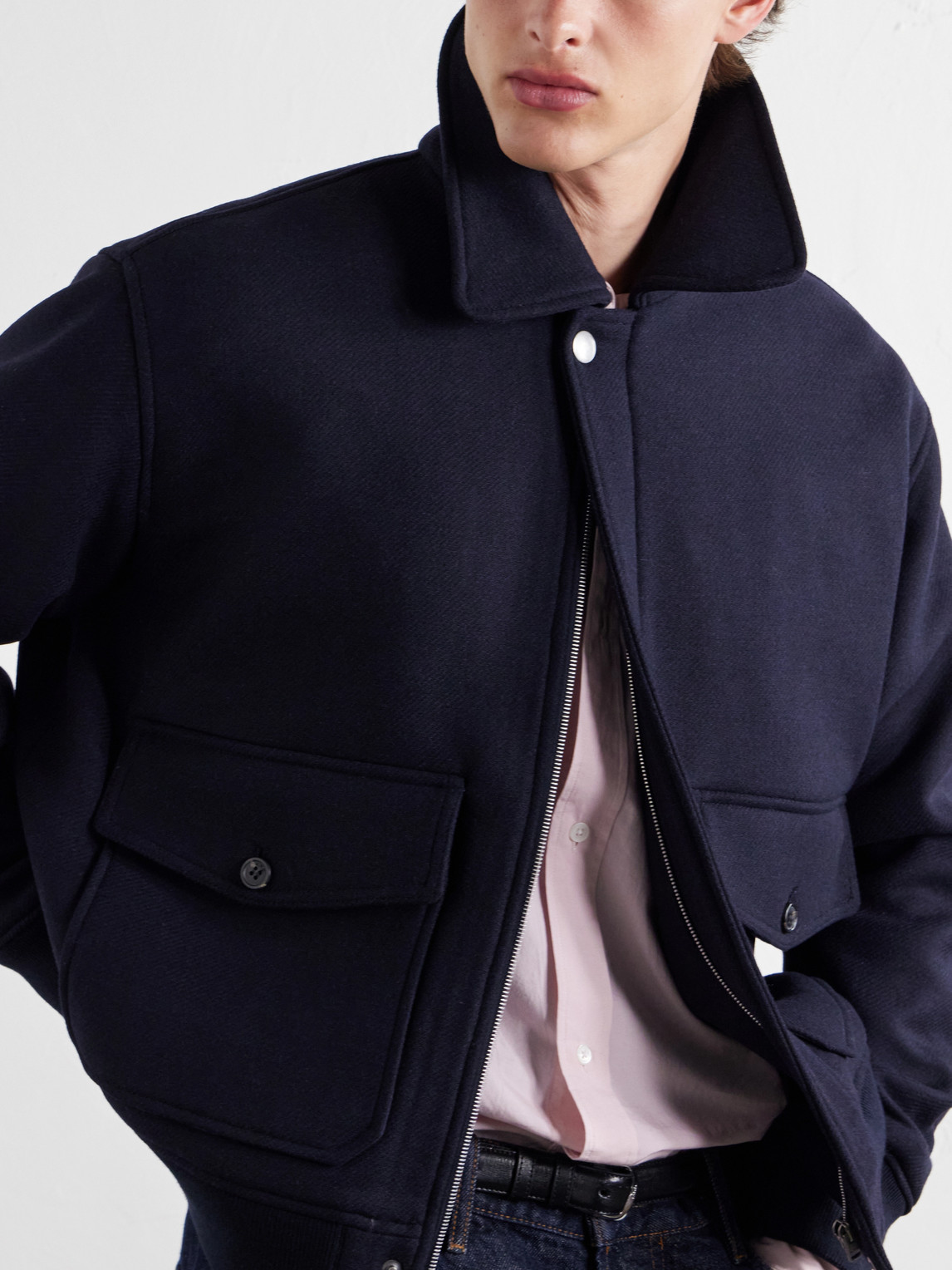 A.P.C. - Charlie Wool-Blend Twill Blouson Jacket