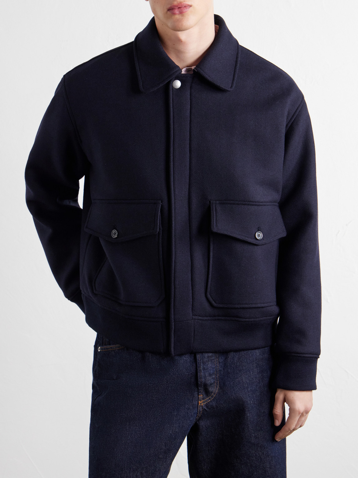 A.P.C. - Charlie Wool-Blend Twill Blouson Jacket